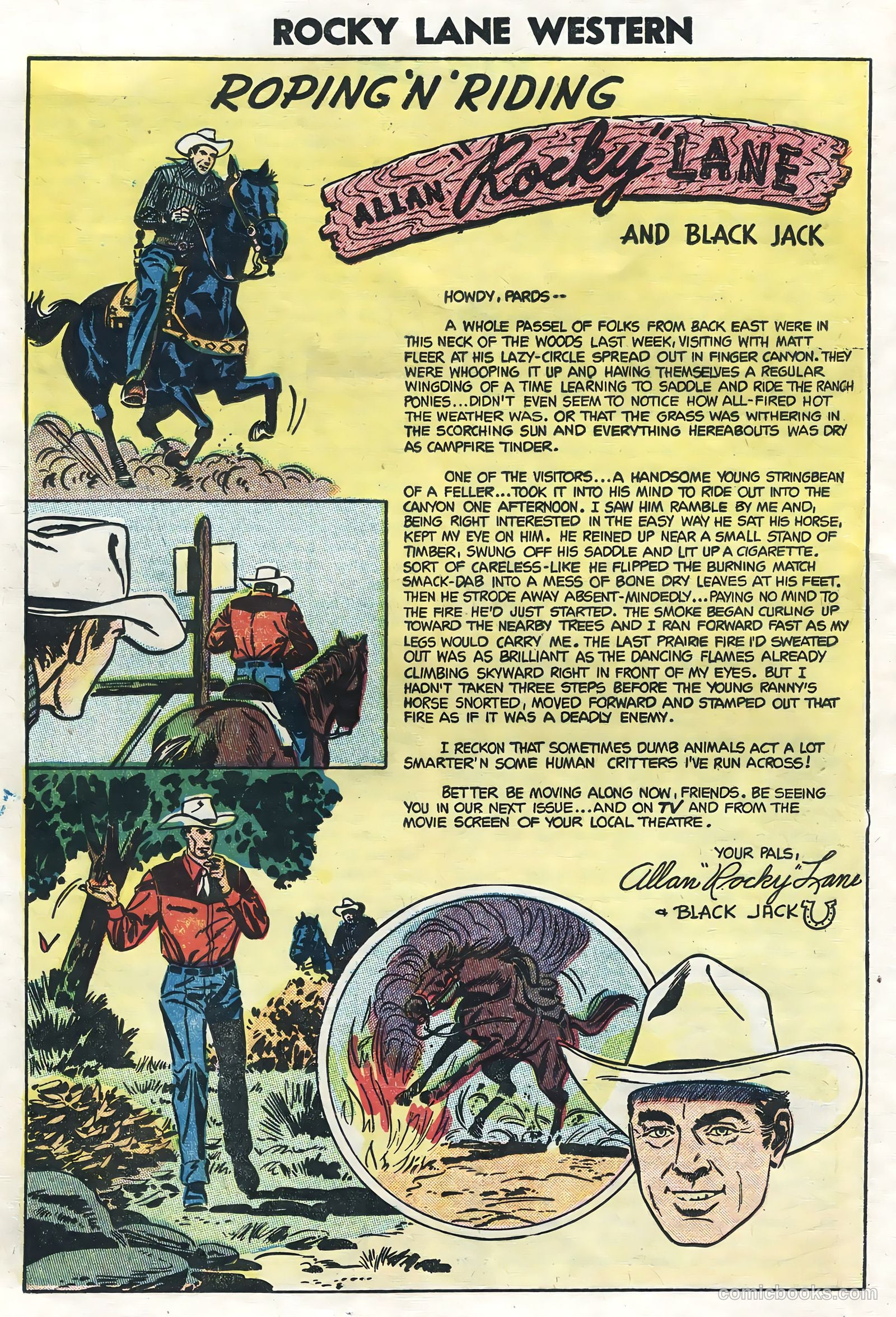 Rocky Lane Western #62 — page 20 of 36