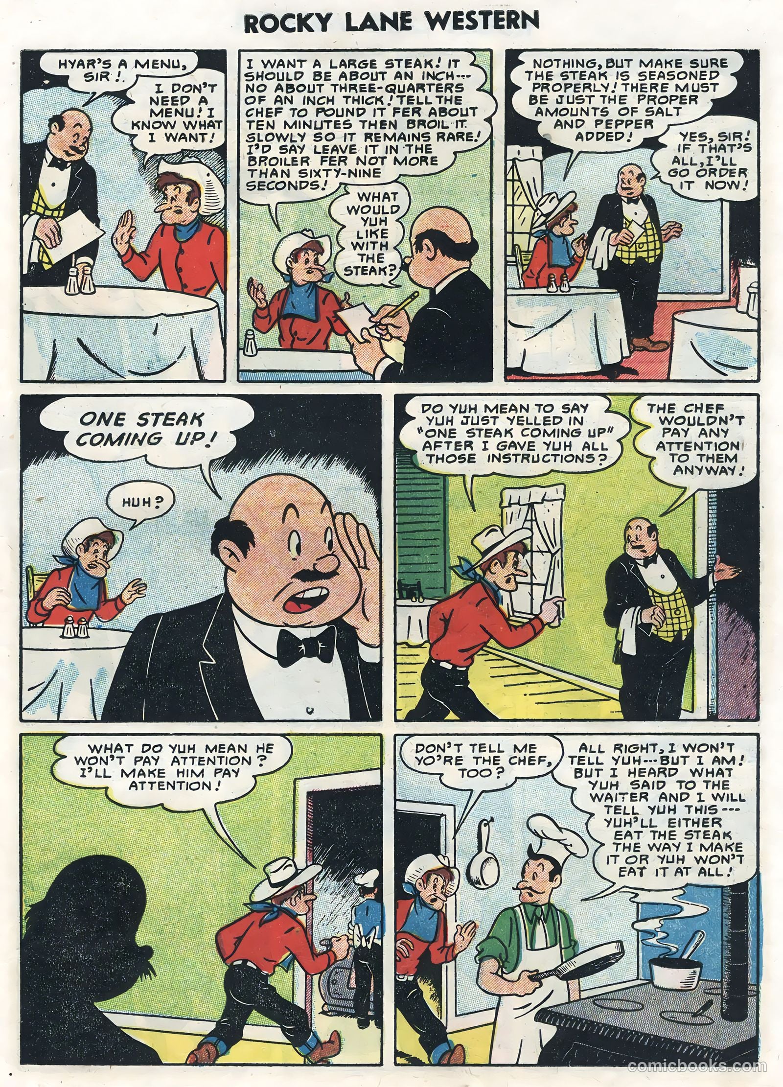 Rocky Lane Western #62 — page 23 of 36
