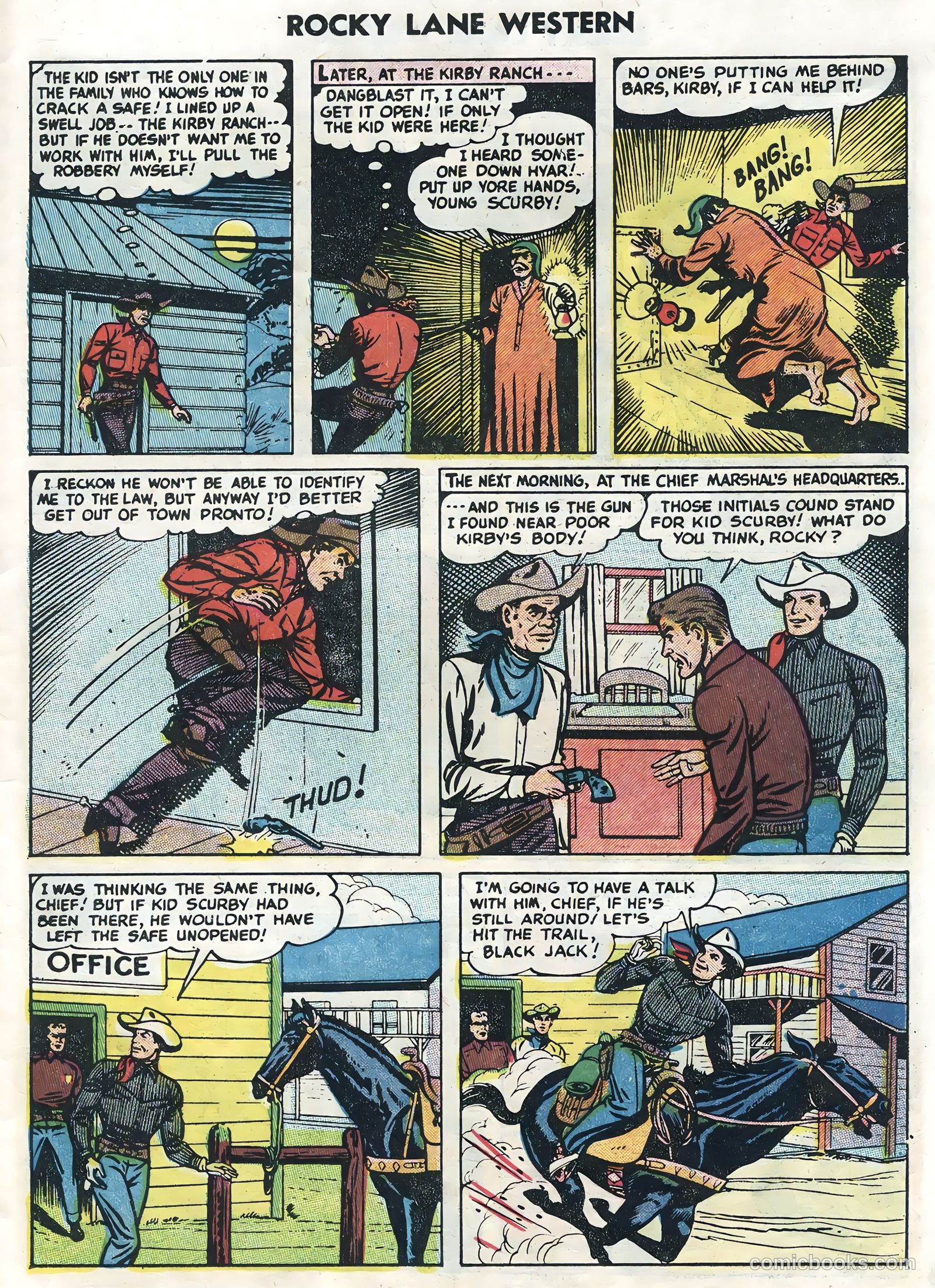 Rocky Lane Western #62 — page 27 of 36