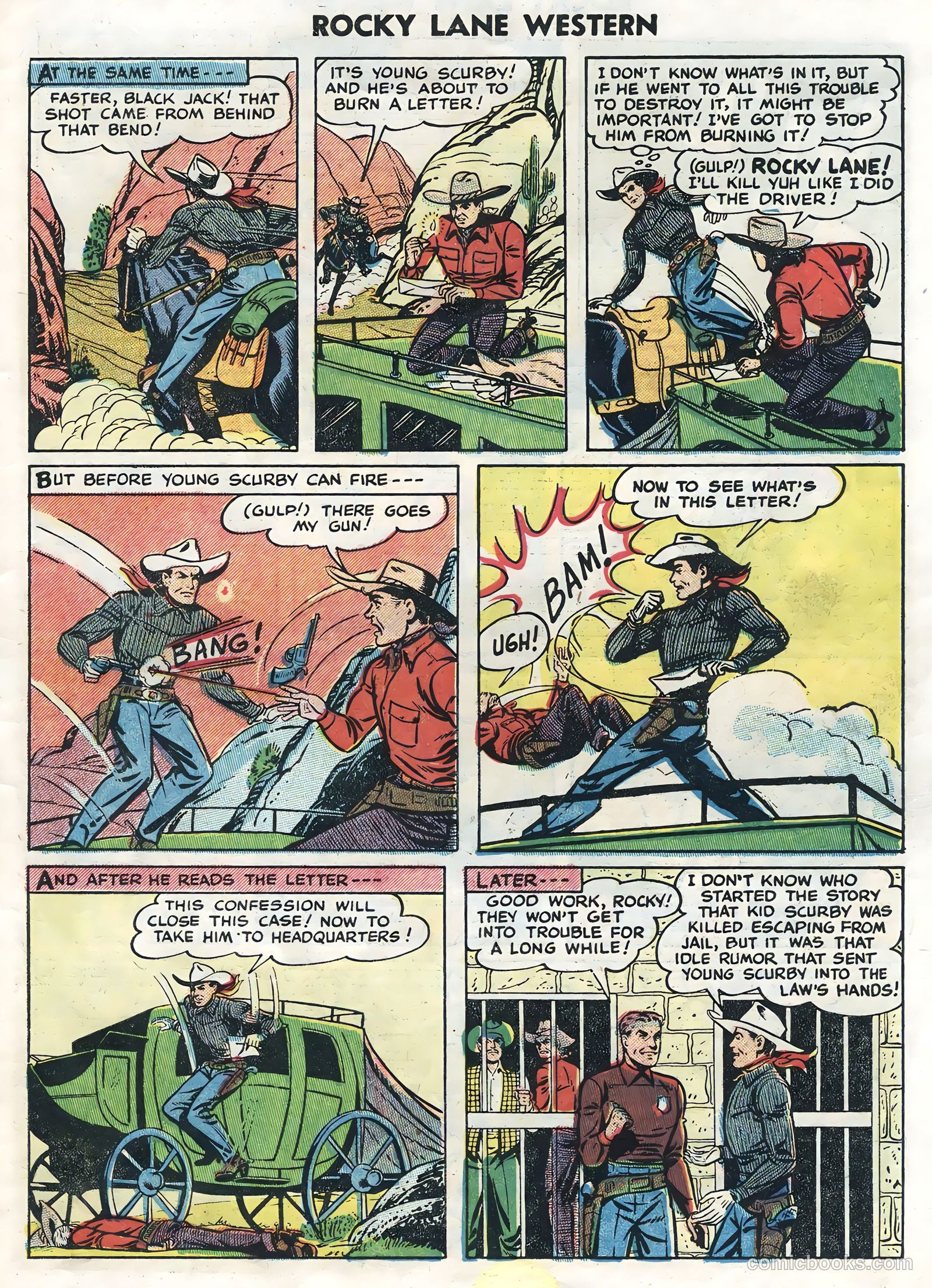 Rocky Lane Western #62 — page 31 of 36