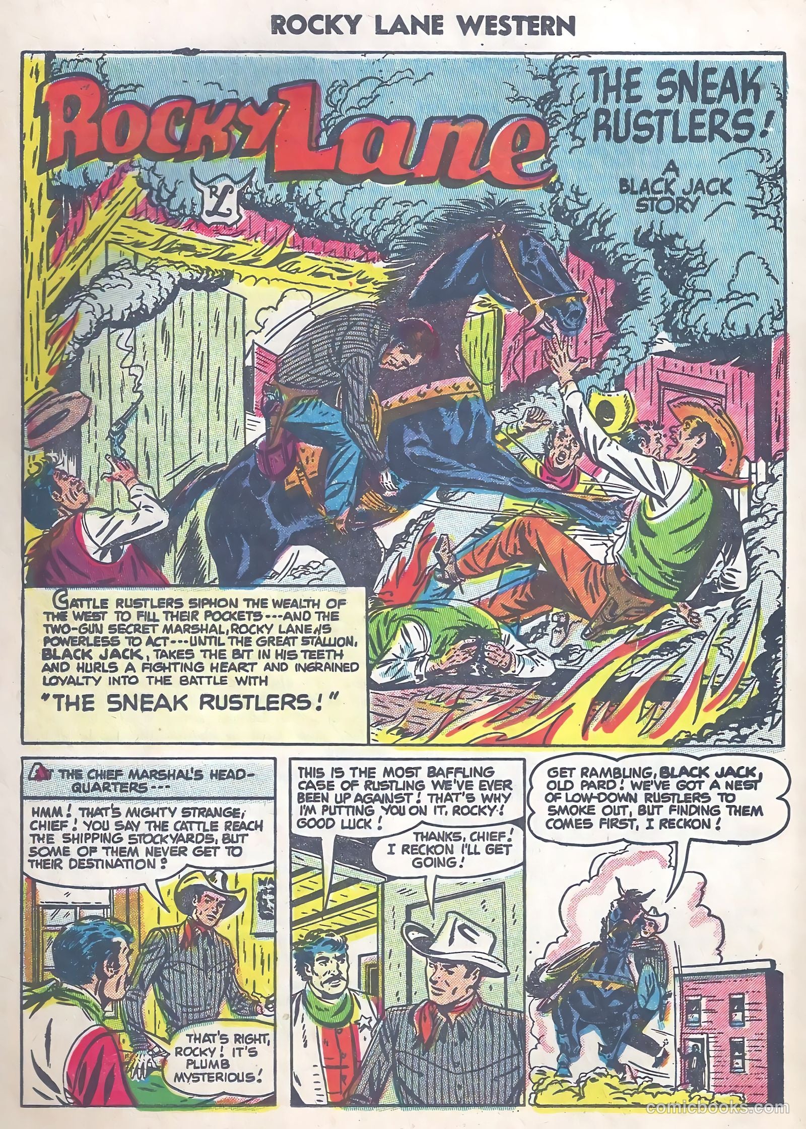 Rocky Lane Western #63 — page 20 of 36