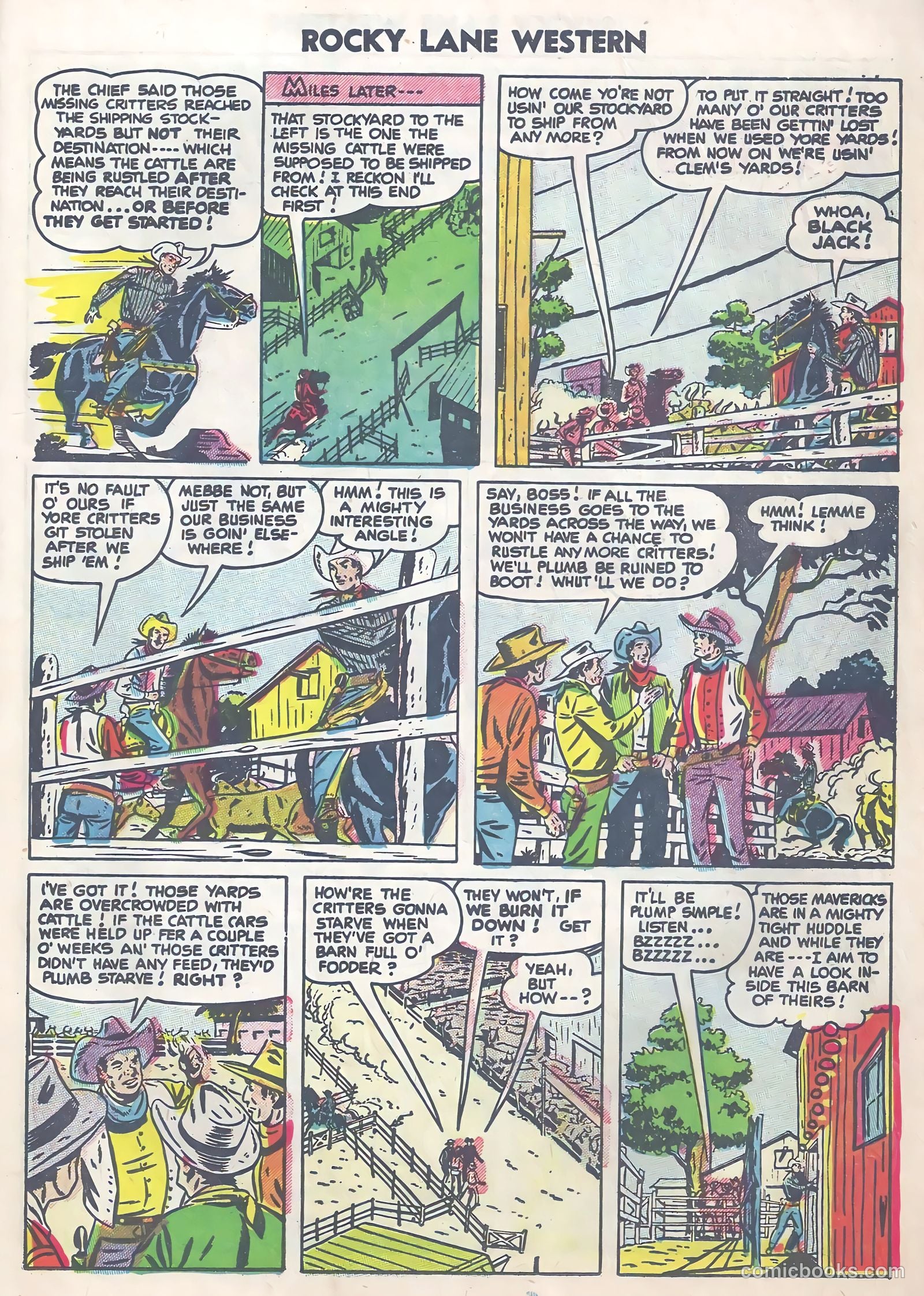 Rocky Lane Western #63 — page 21 of 36