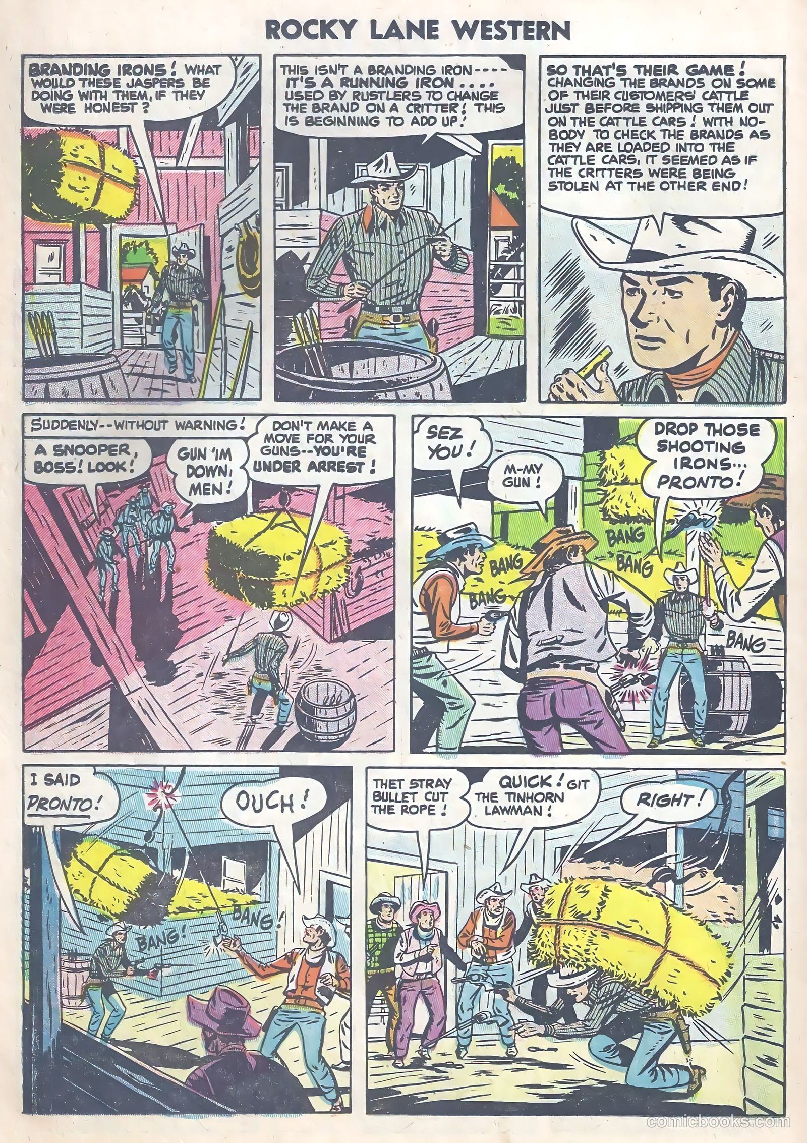 Rocky Lane Western #63 — page 22 of 36