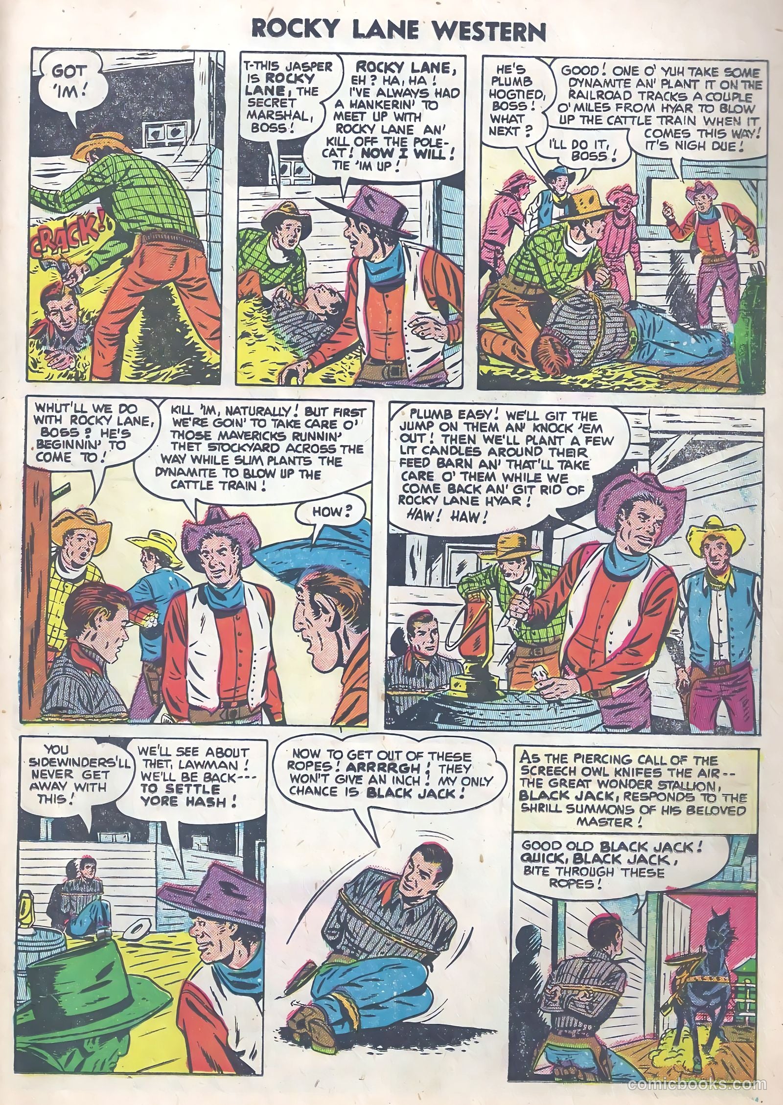Rocky Lane Western #63 — page 23 of 36