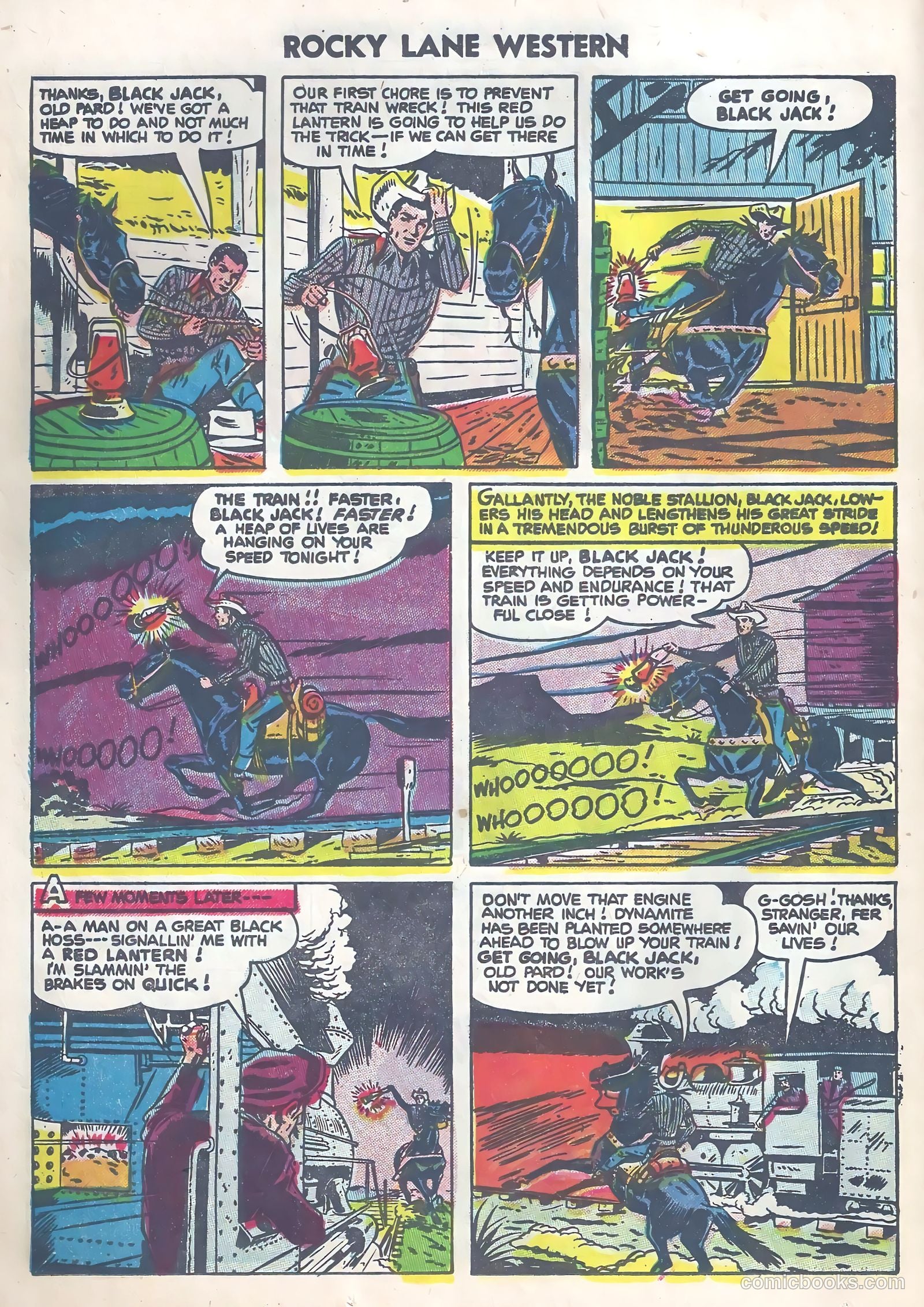 Rocky Lane Western #63 — page 24 of 36