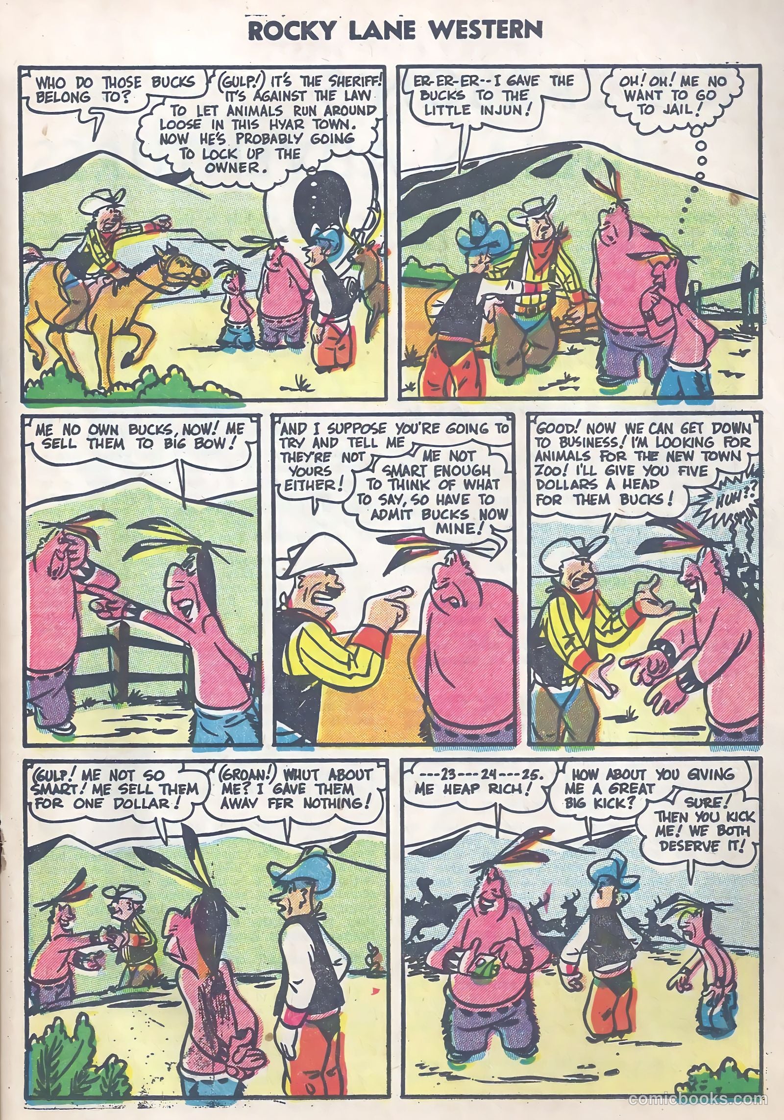 Rocky Lane Western #63 — page 17 of 37