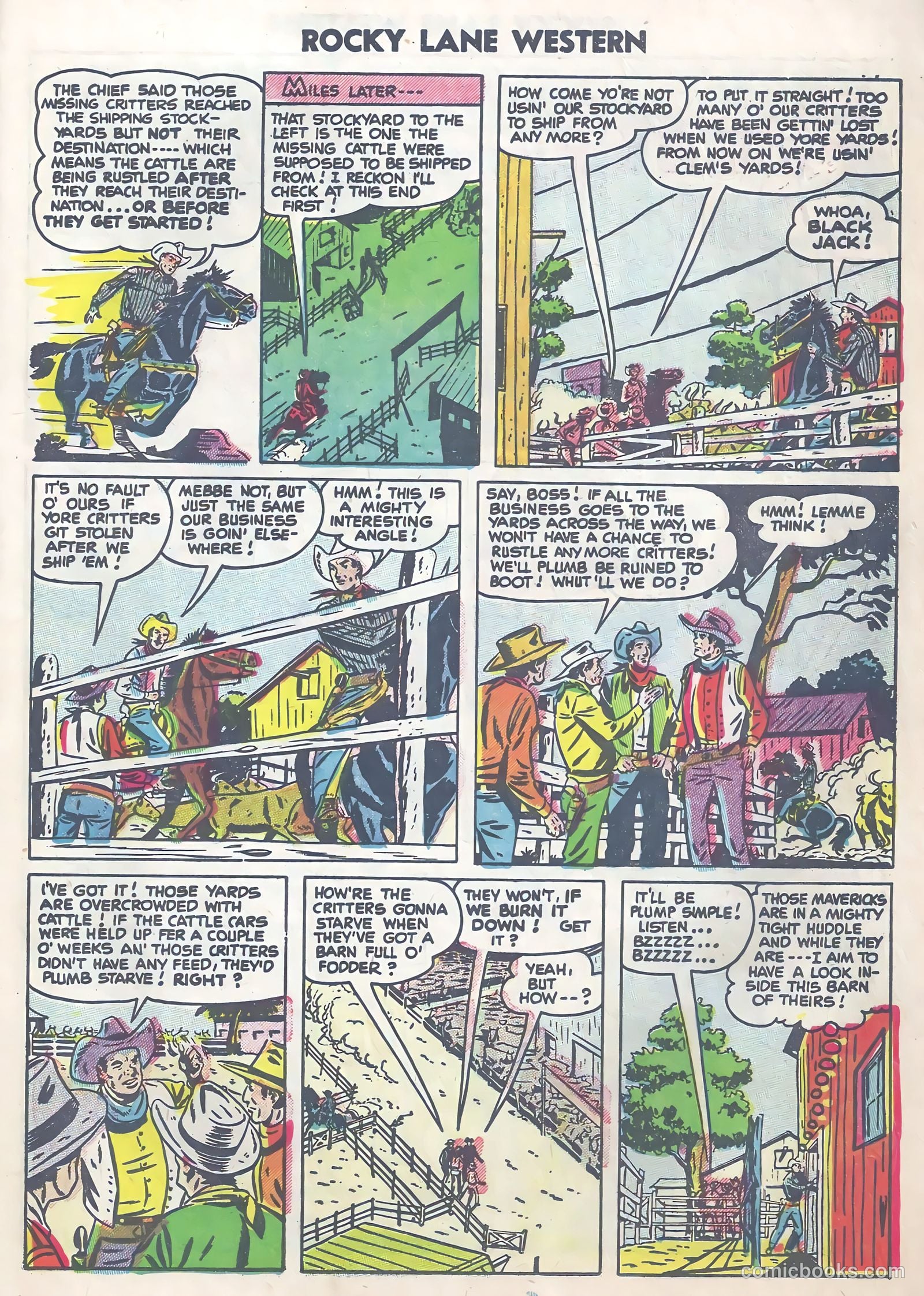 Rocky Lane Western #63 — page 21 of 37