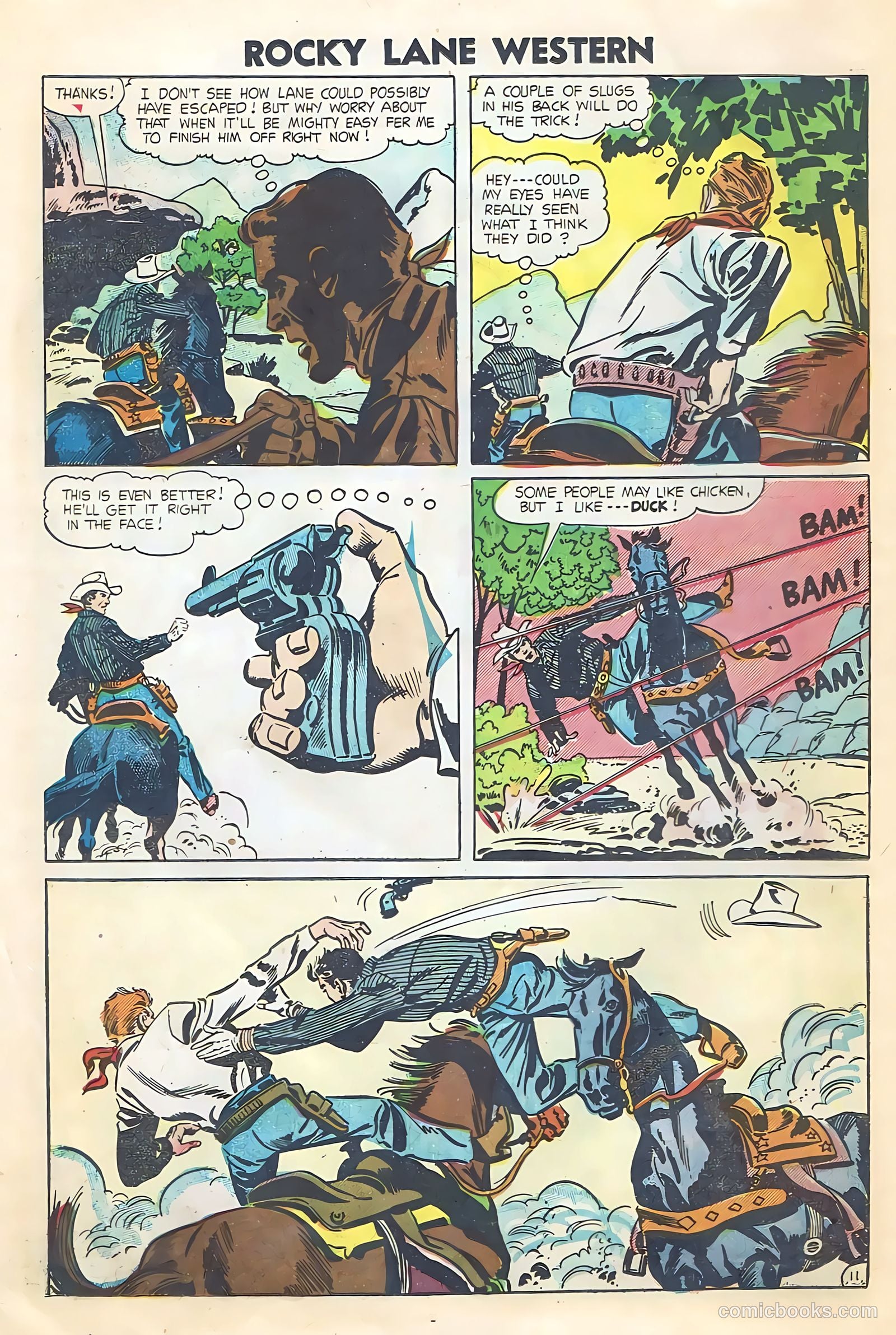 Rocky Lane Western #64 — page 14 of 36