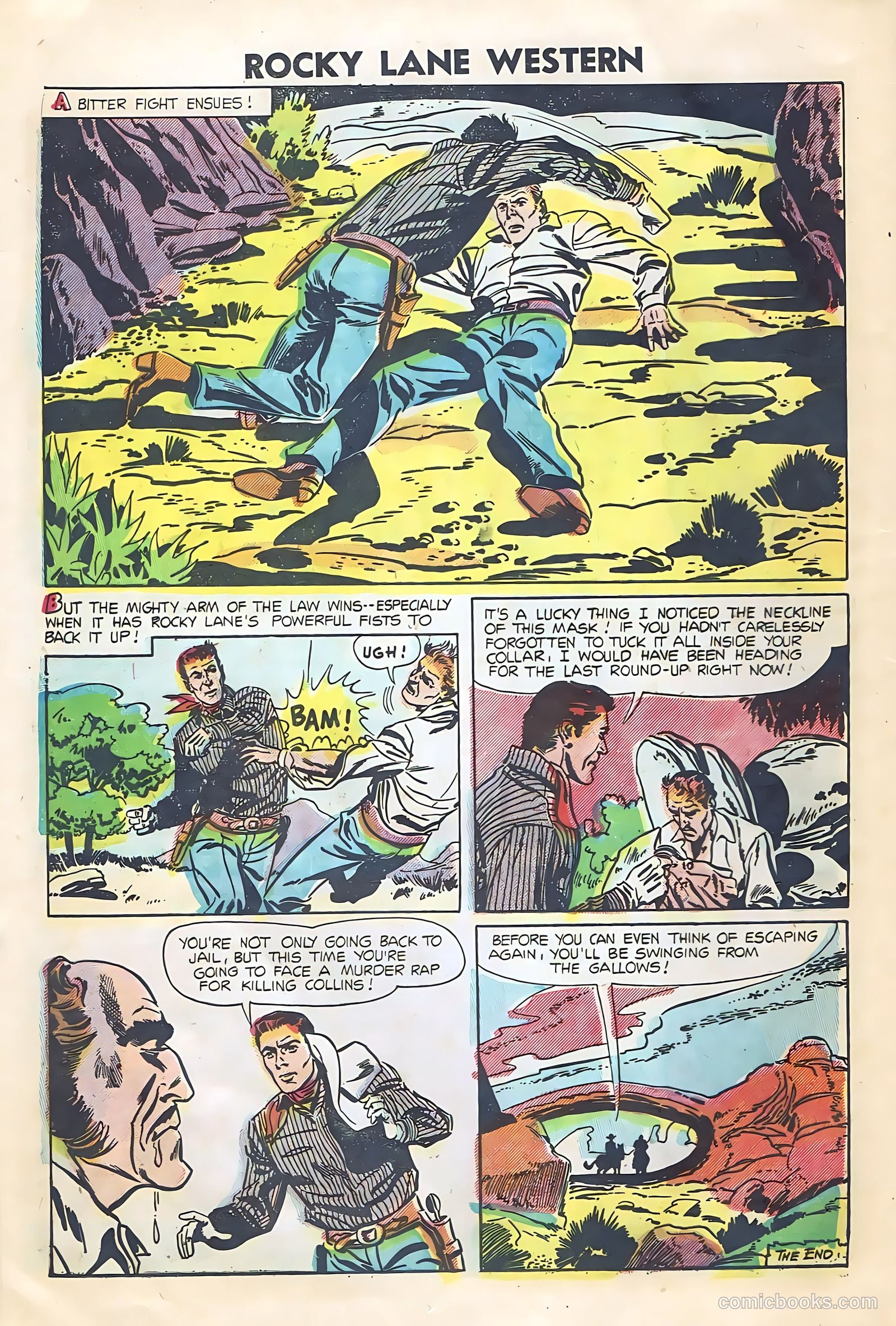 Rocky Lane Western #64 — page 16 of 36