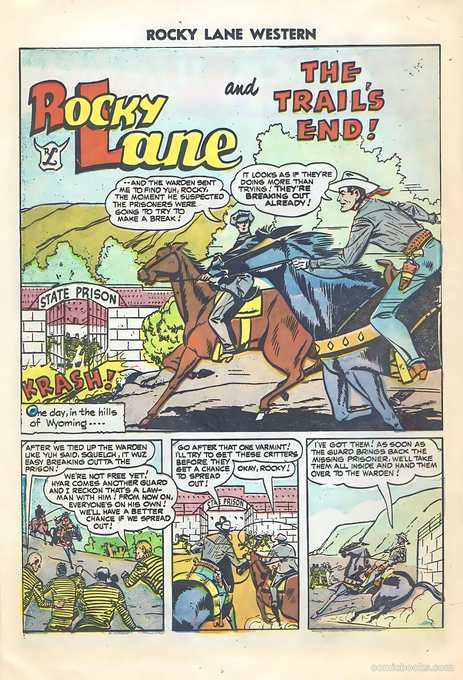 Rocky Lane Western #64 — page 18 of 36
