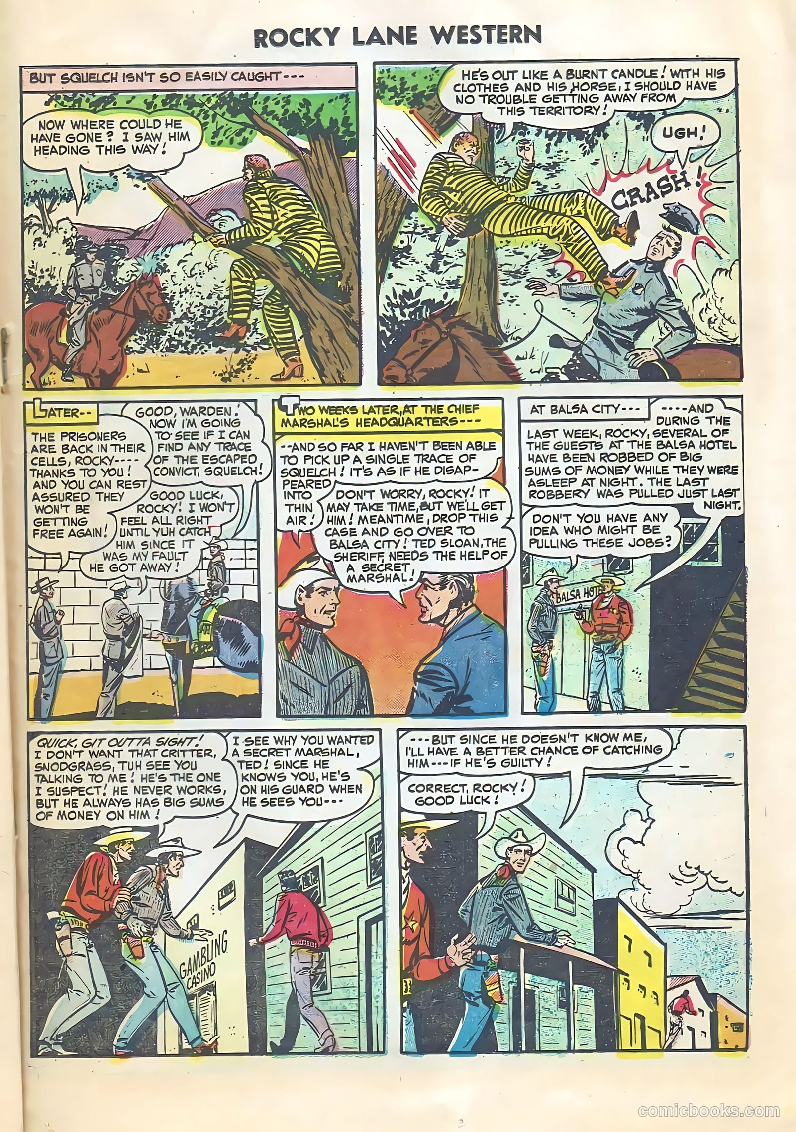 Rocky Lane Western #64 — page 19 of 36