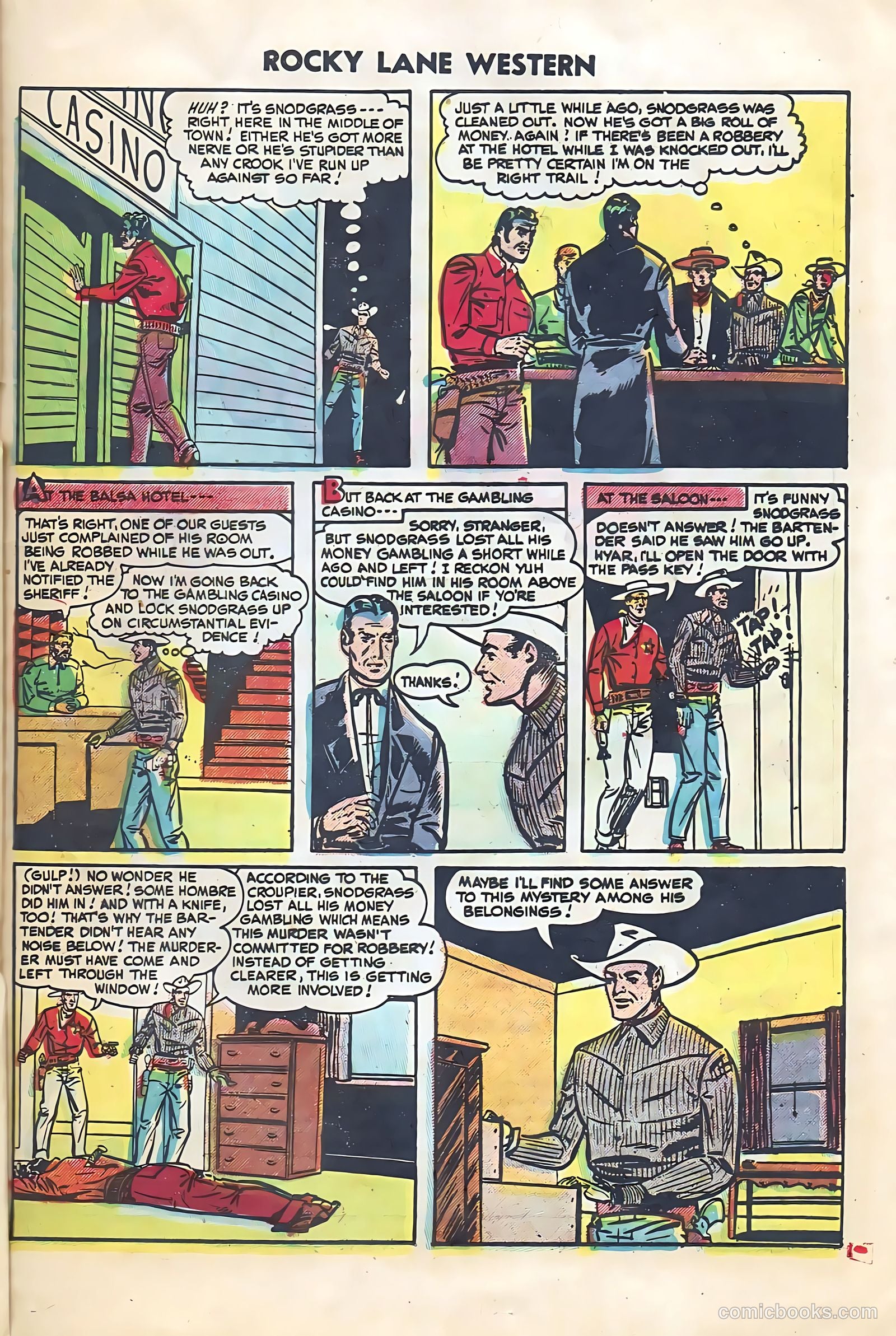 Rocky Lane Western #64 — page 21 of 36
