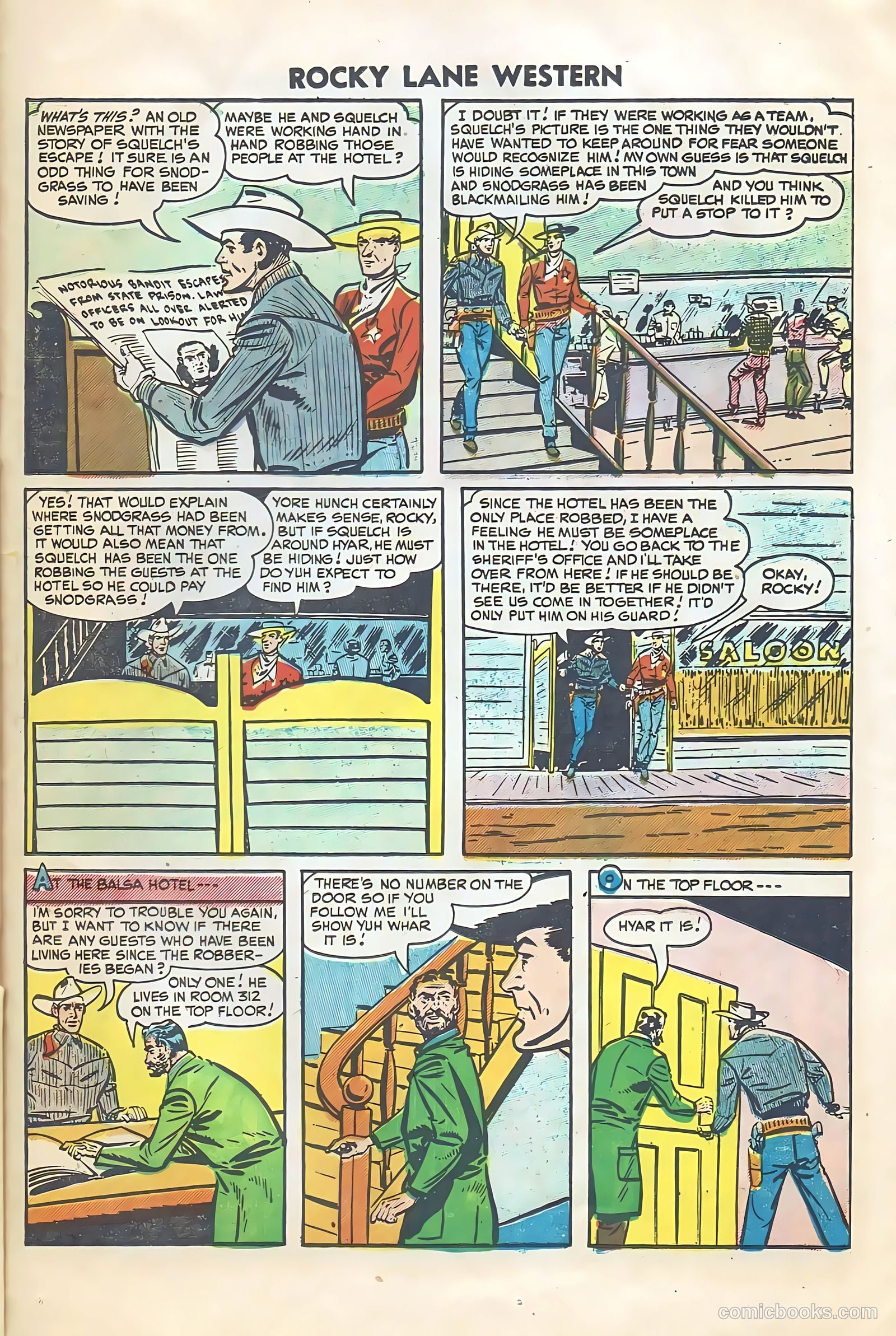 Rocky Lane Western #64 — page 23 of 36