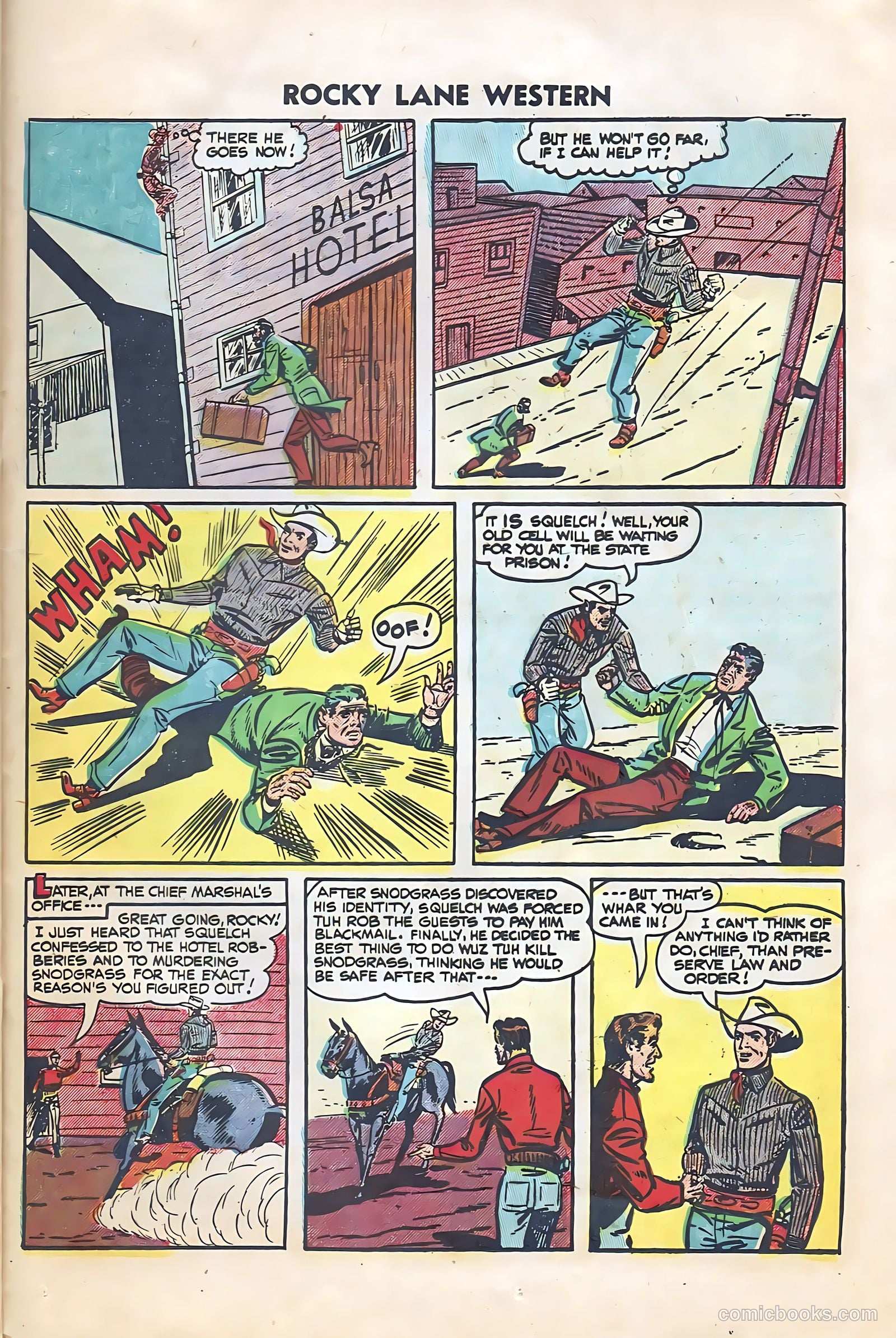 Rocky Lane Western #64 — page 25 of 36