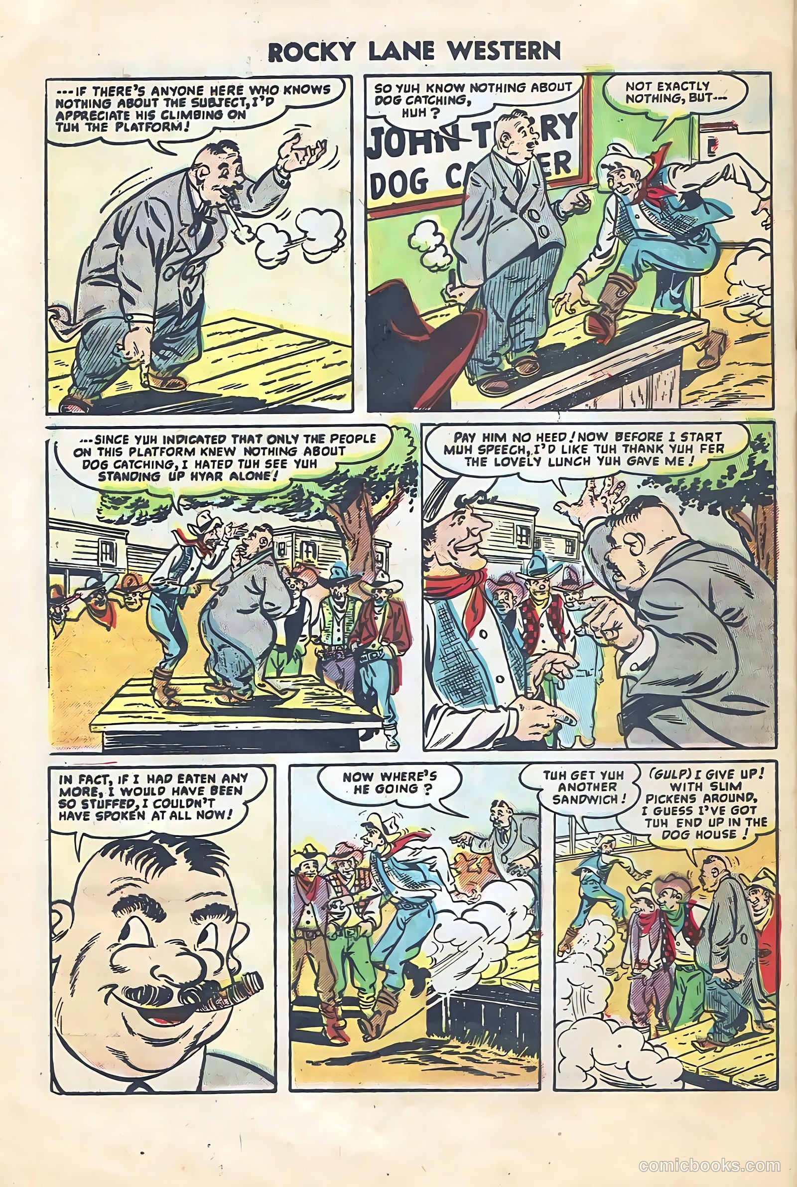 Rocky Lane Western #64 — page 32 of 36