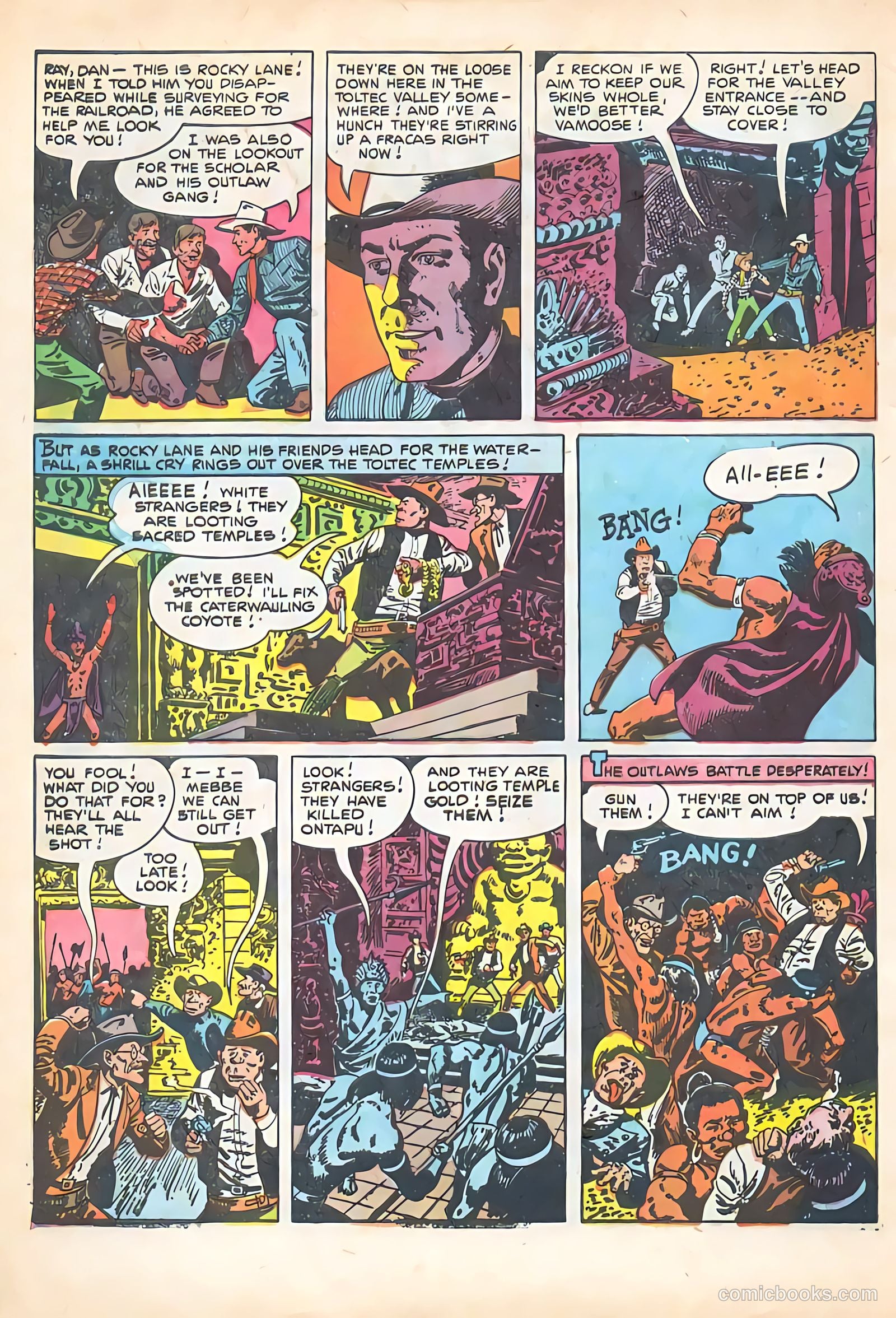 Rocky Lane Western #65 — page 28 of 36
