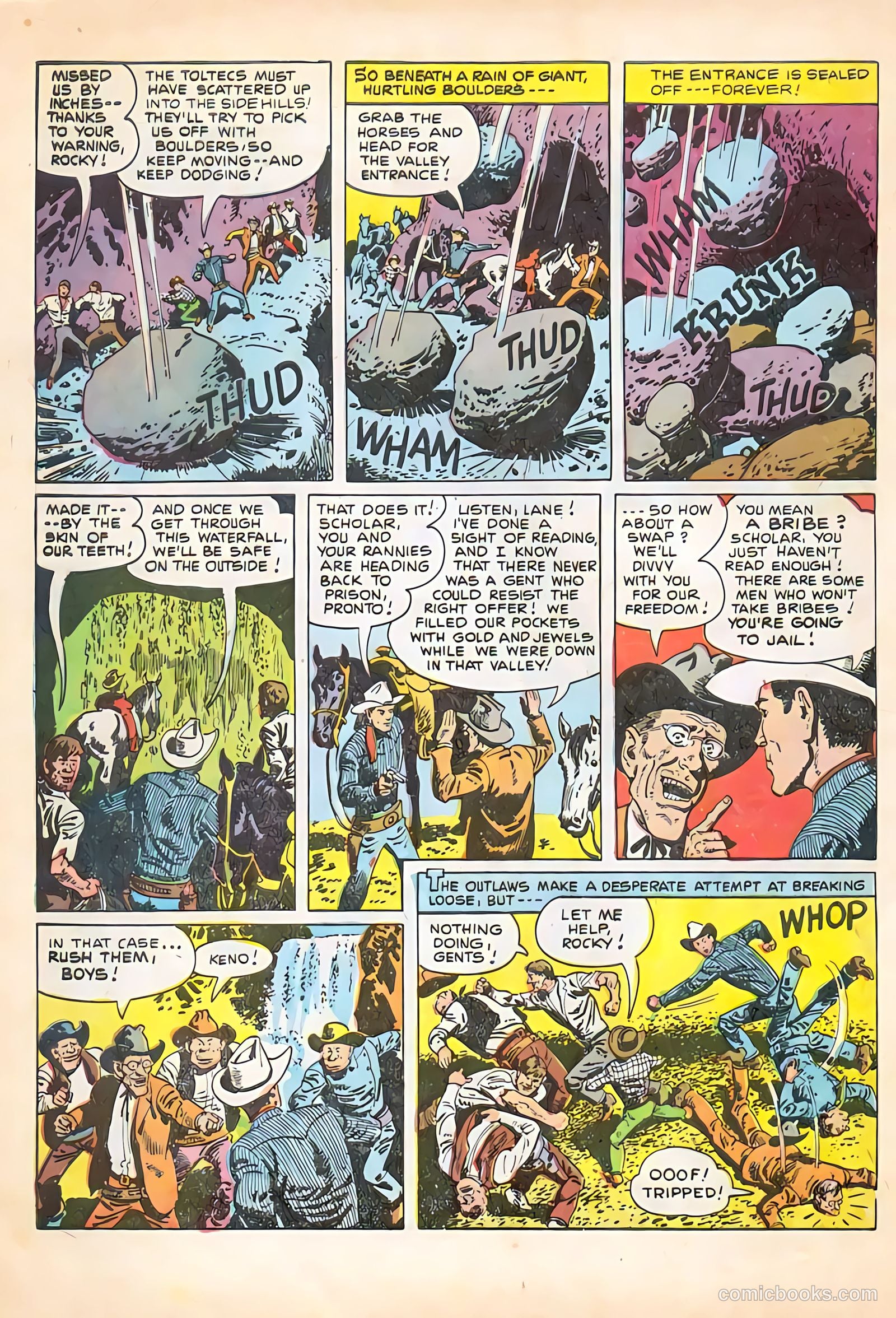 Rocky Lane Western #65 — page 32 of 36
