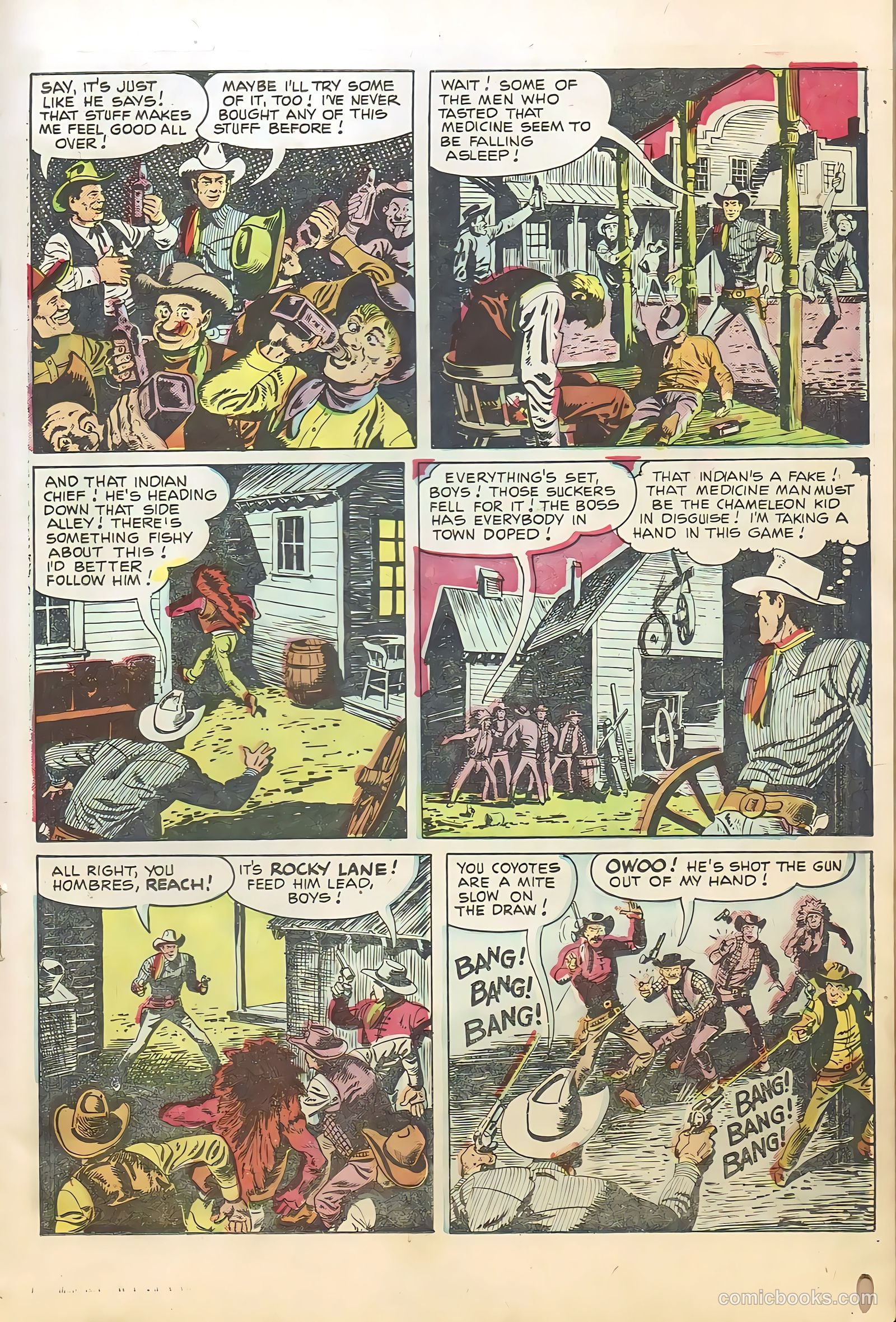 Rocky Lane Western #66 — page 19 of 36