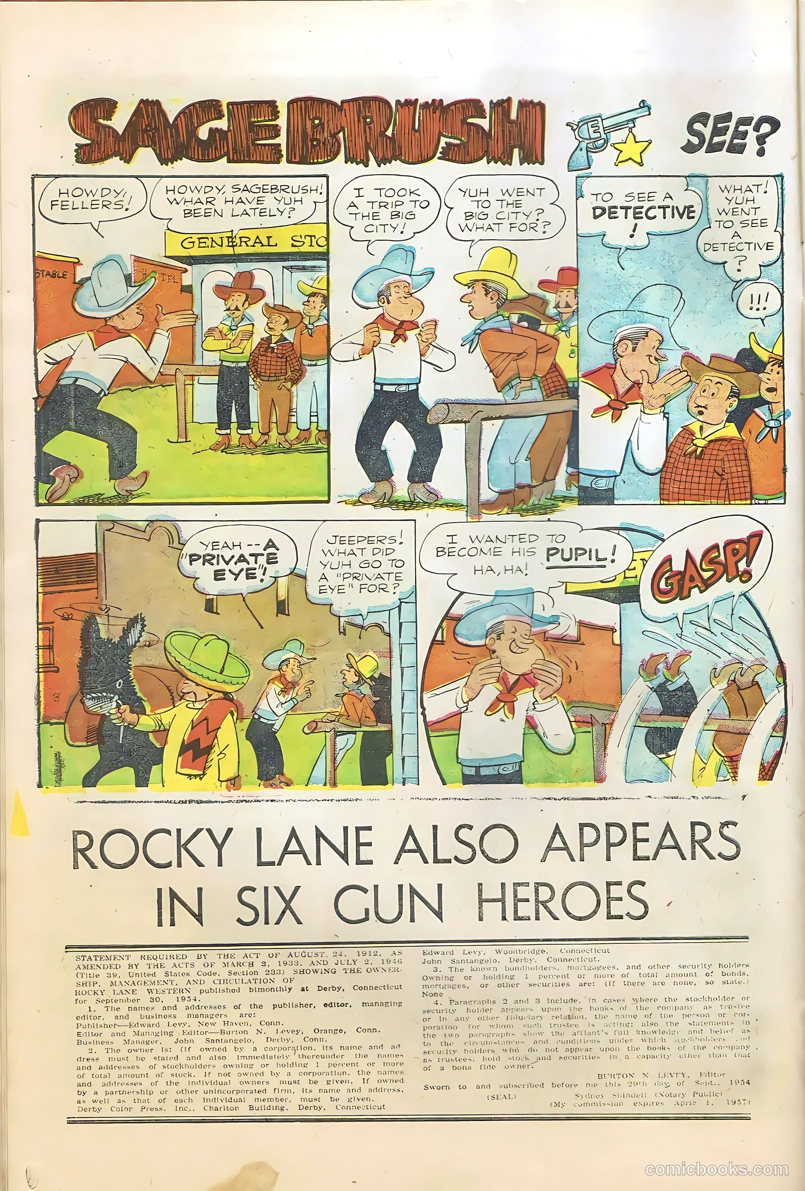 Rocky Lane Western #66 — page 10 of 36