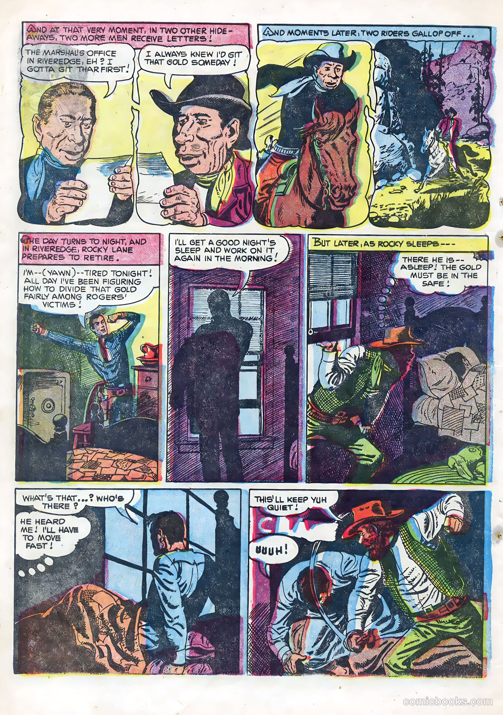 Rocky Lane Western #67 — page 8 of 36