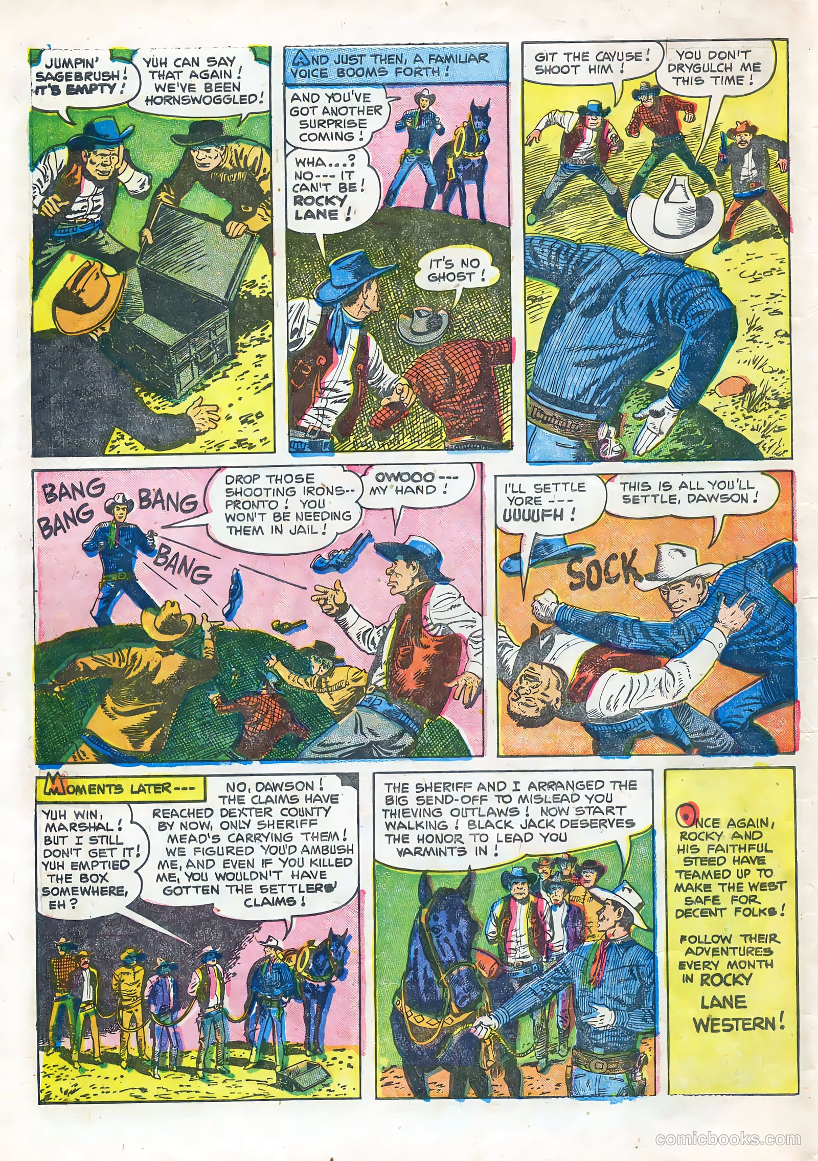 Rocky Lane Western #67 — page 32 of 36