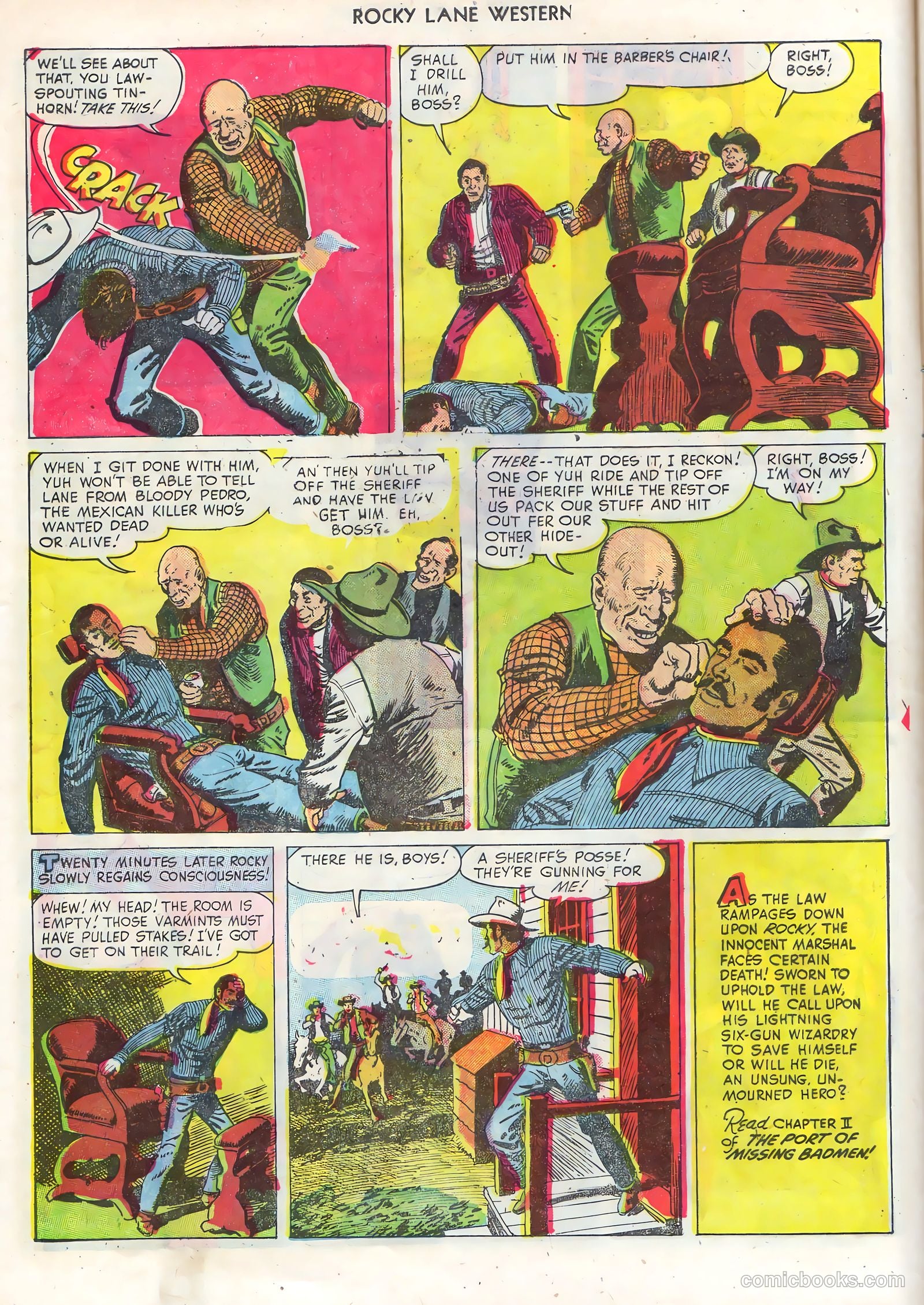 Rocky Lane Western #68 — page 8 of 36
