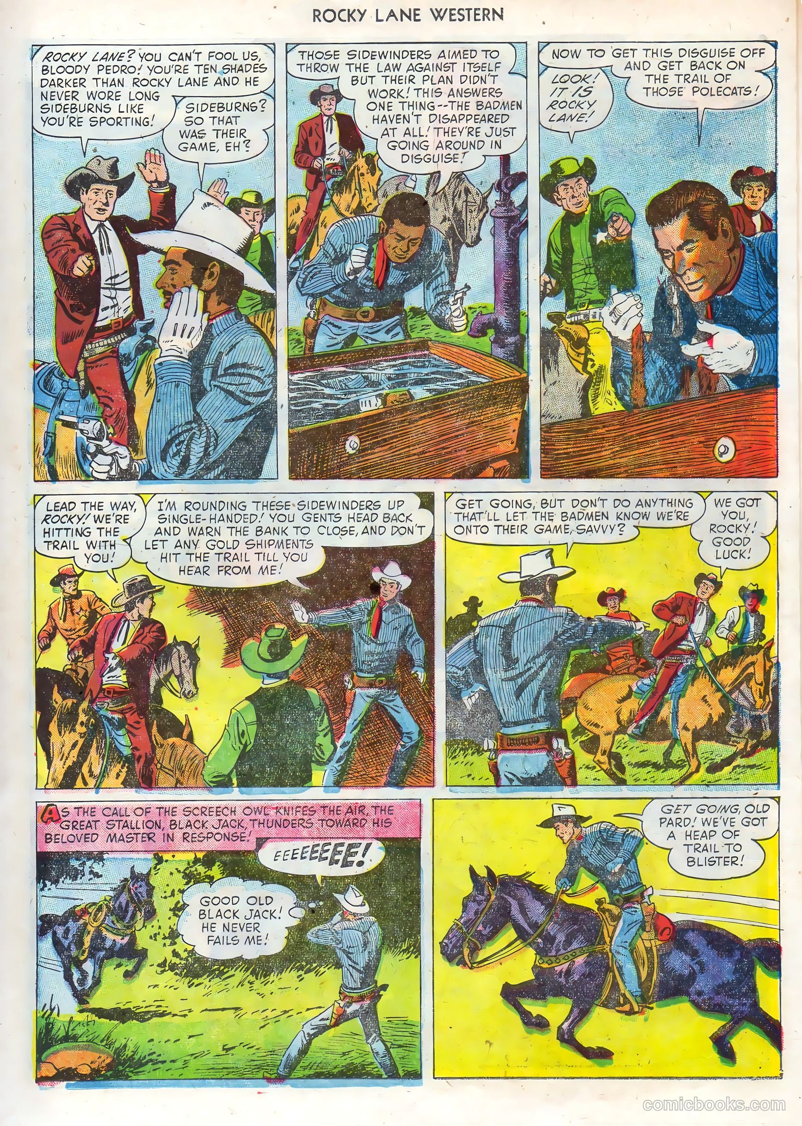 Rocky Lane Western #68 — page 15 of 36