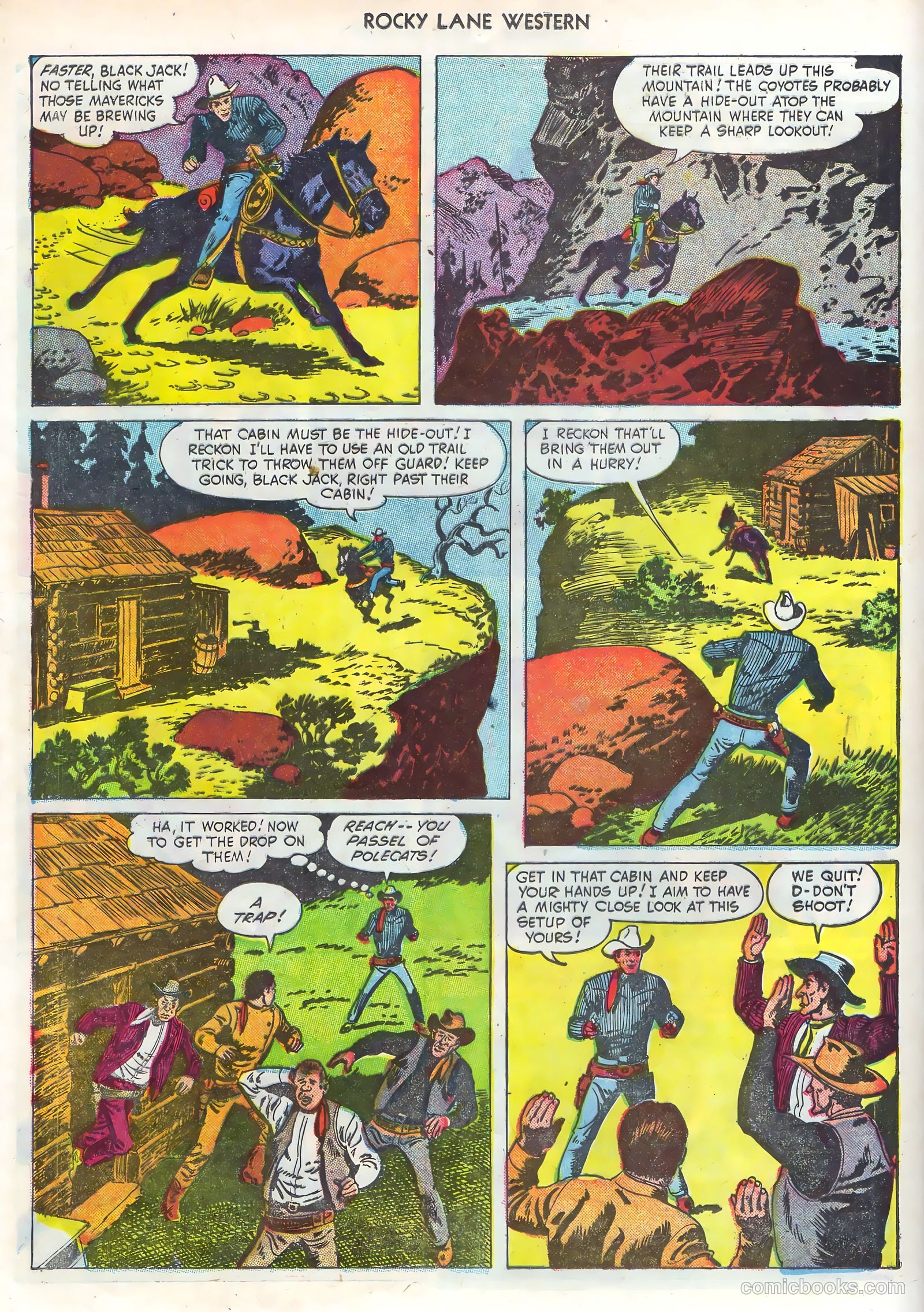 Rocky Lane Western #68 — page 16 of 36