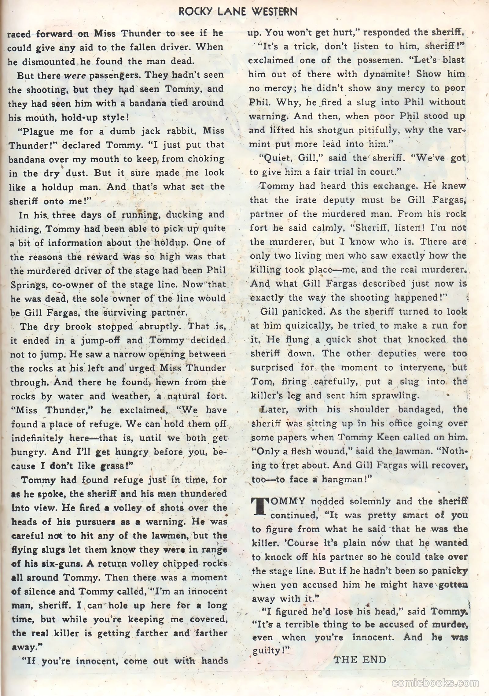 Rocky Lane Western #68 — page 21 of 36