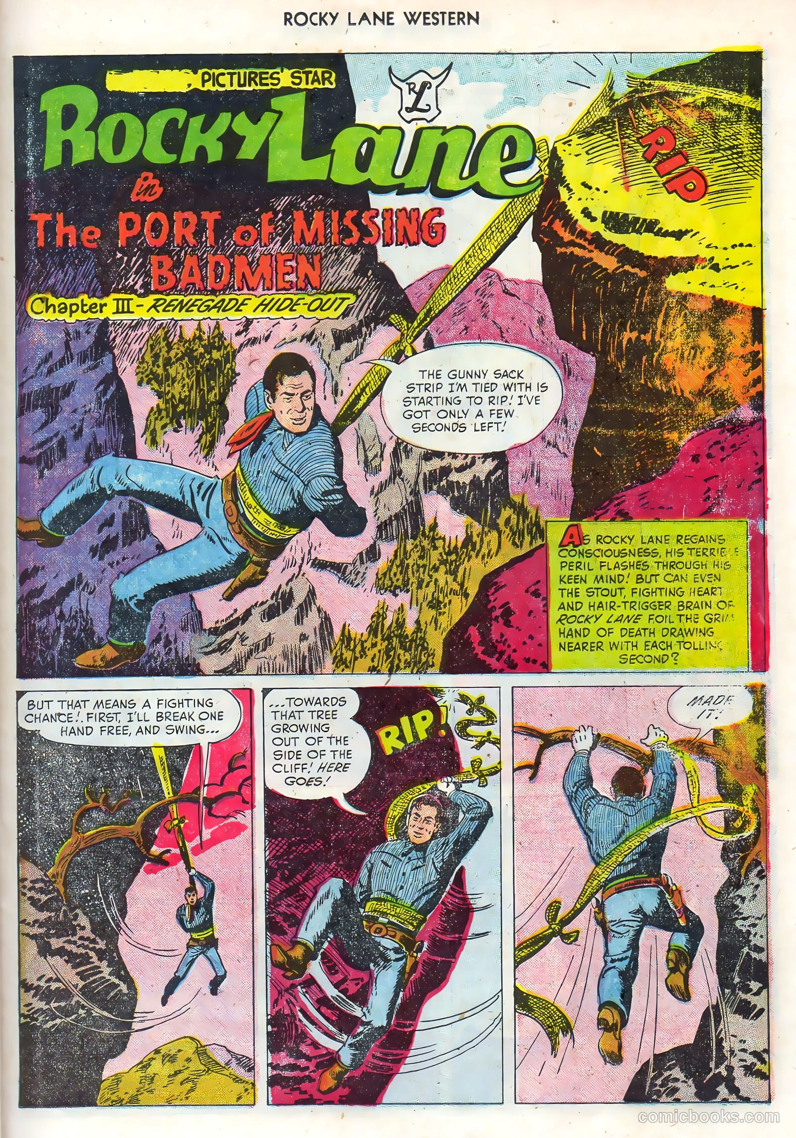 Rocky Lane Western #68 — page 23 of 36