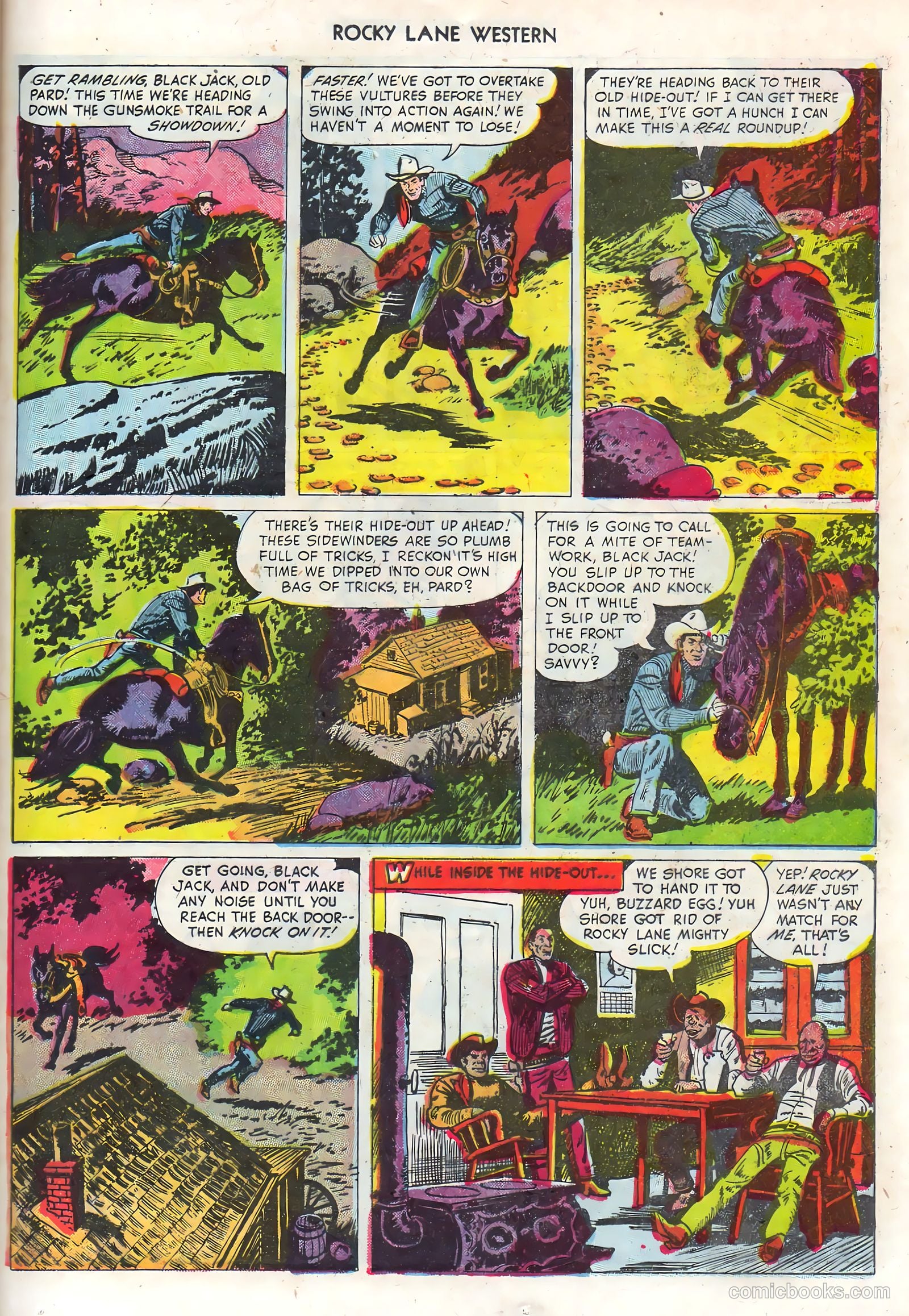 Rocky Lane Western #68 — page 25 of 36