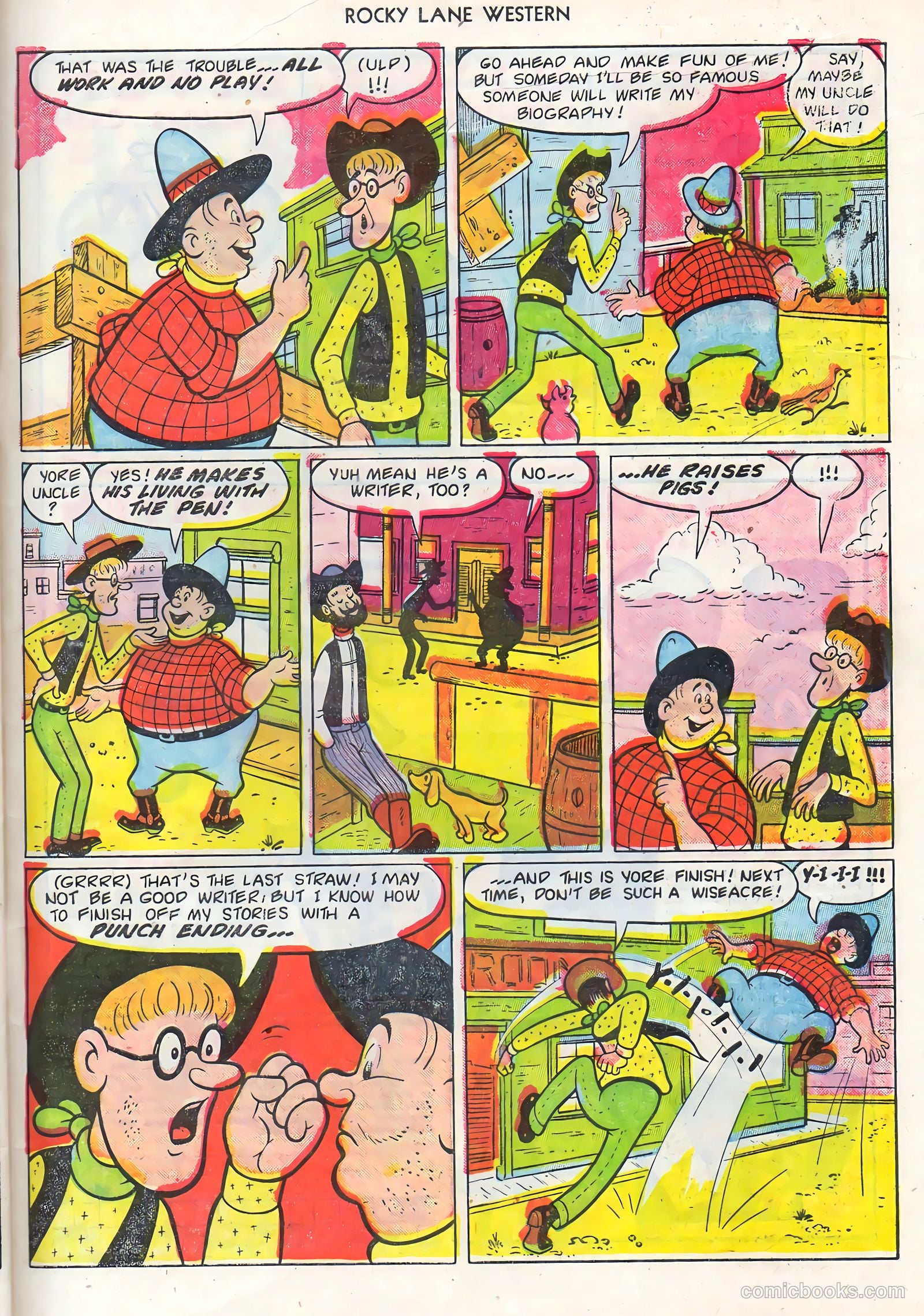 Rocky Lane Western #68 — page 33 of 36