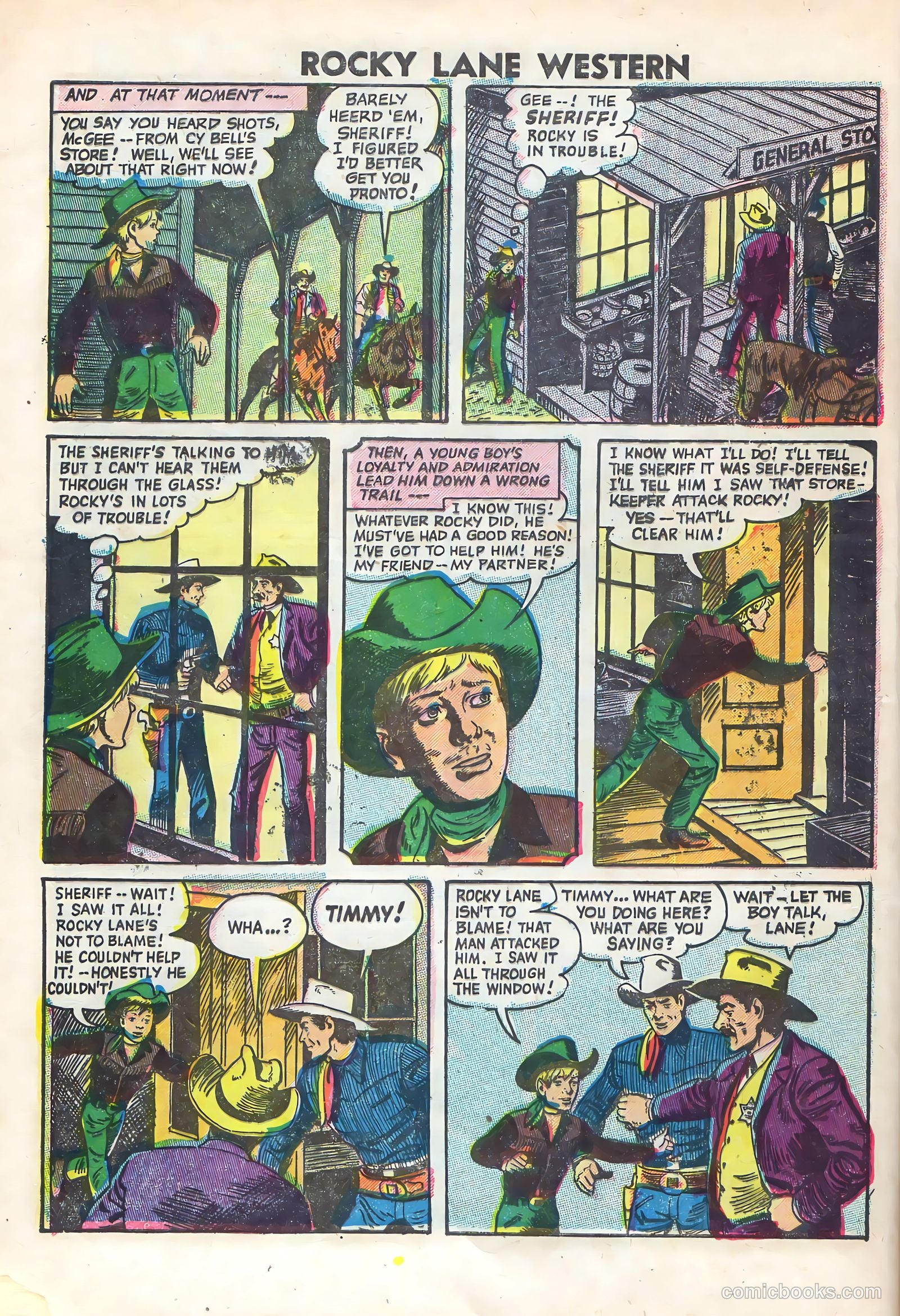 Rocky Lane Western #69 — page 8 of 36