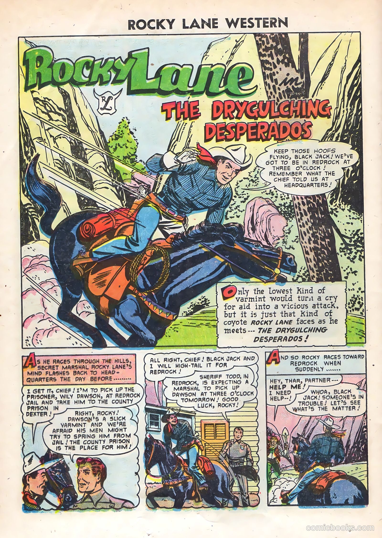 Rocky Lane Western #69 — page 26 of 36