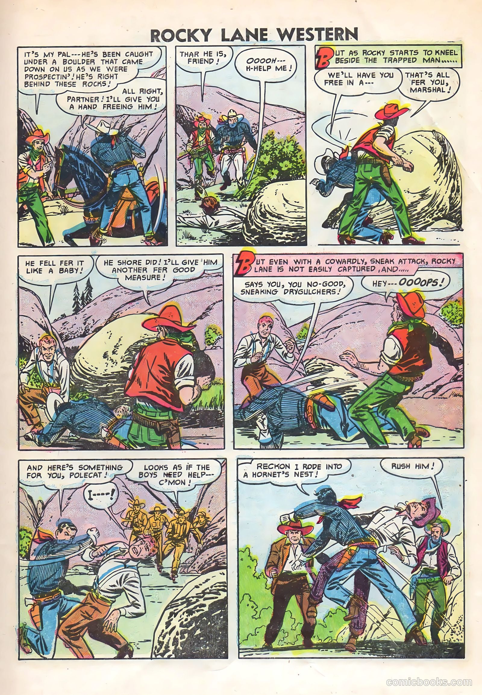 Rocky Lane Western #69 — page 27 of 36