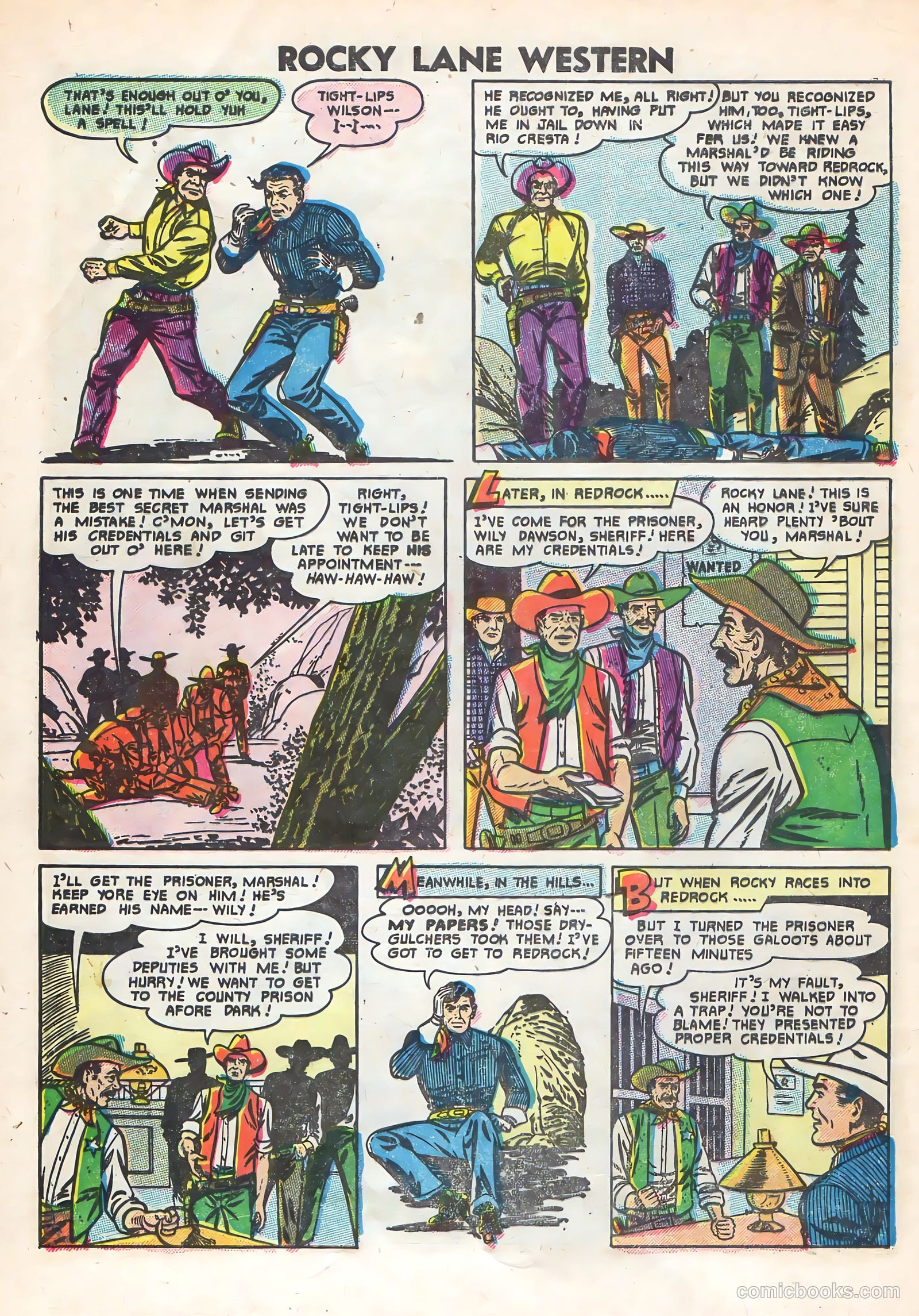 Rocky Lane Western #69 — page 28 of 36