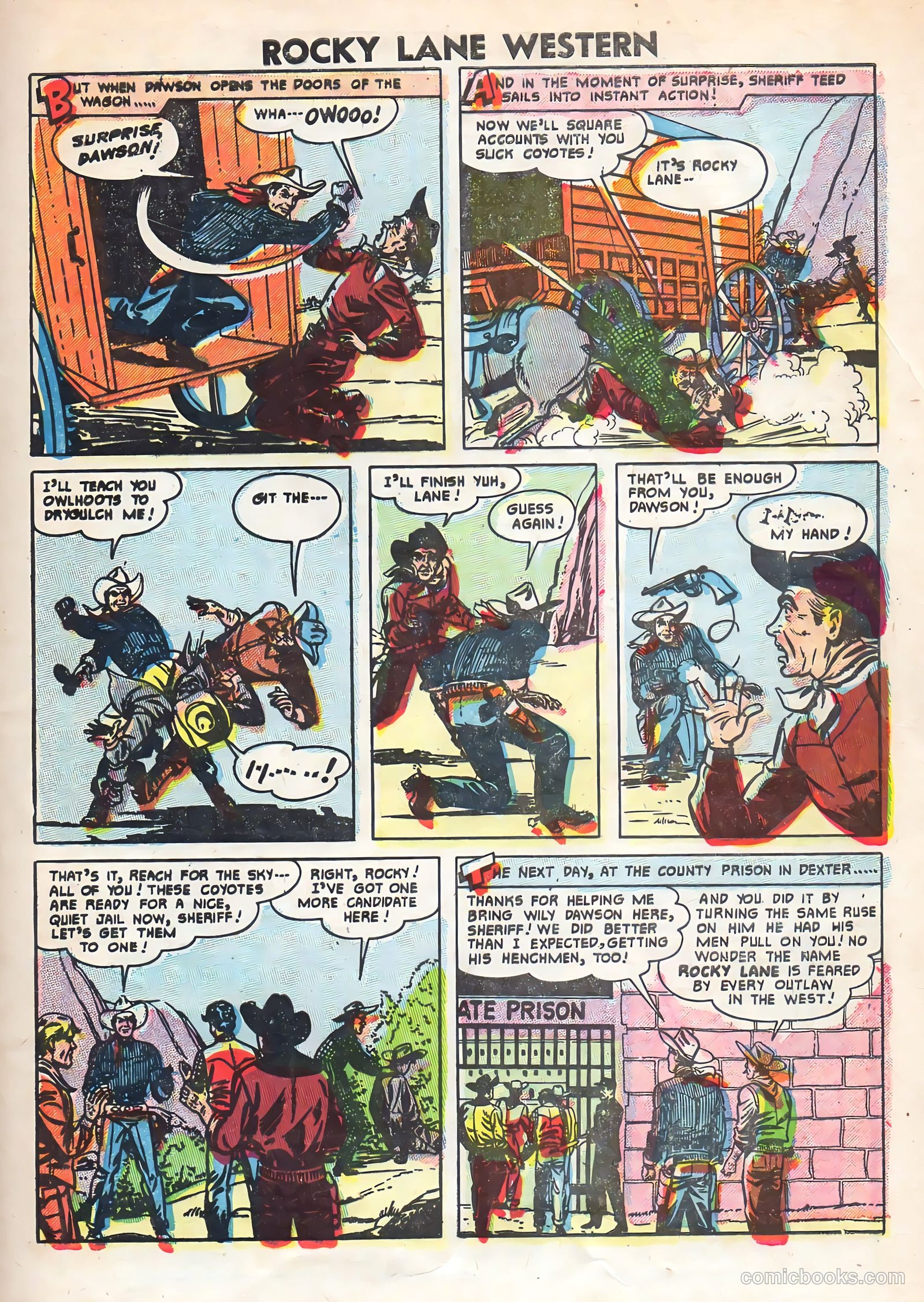 Rocky Lane Western #69 — page 33 of 36