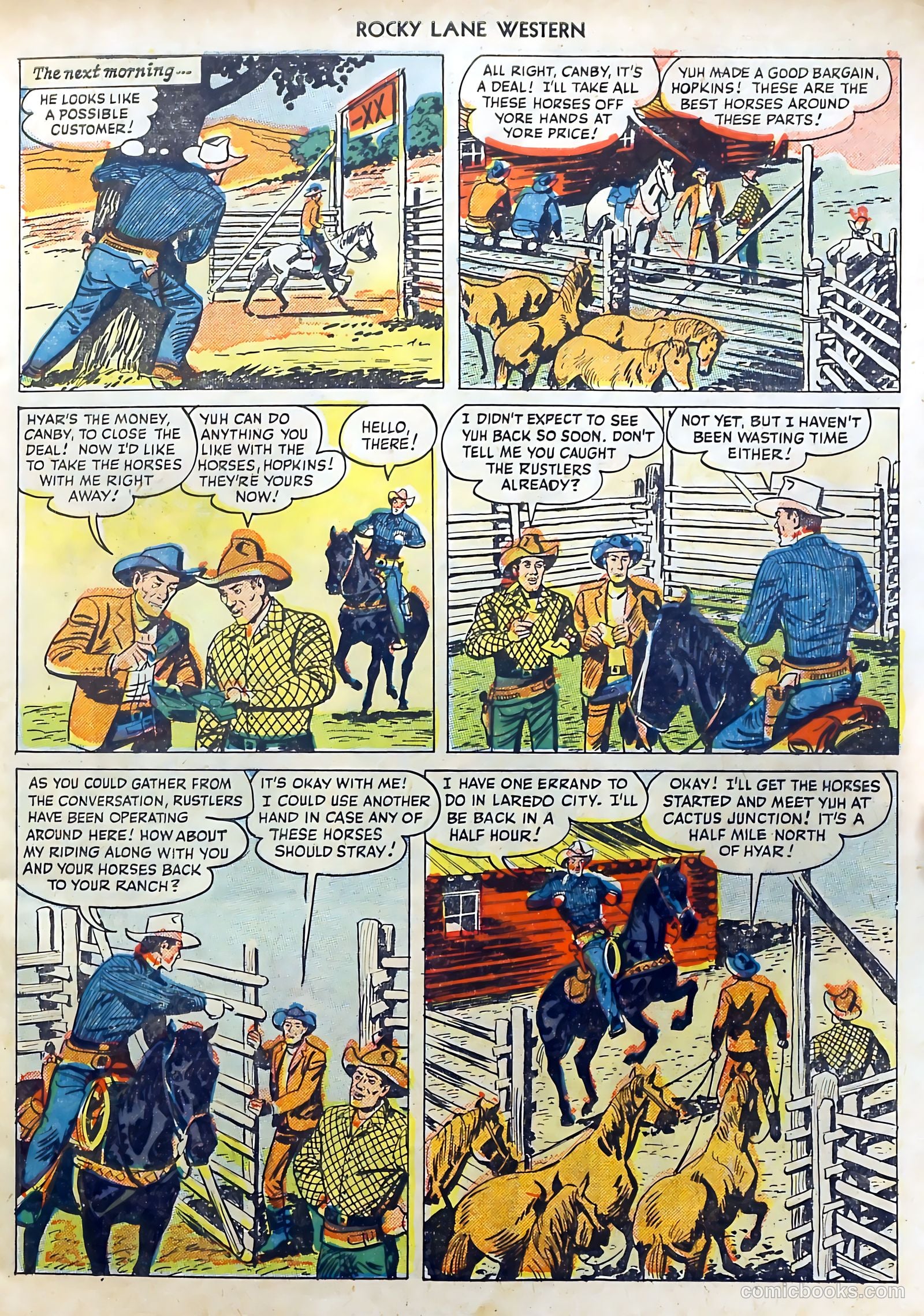 Rocky Lane Western #7 — page 7 of 52
