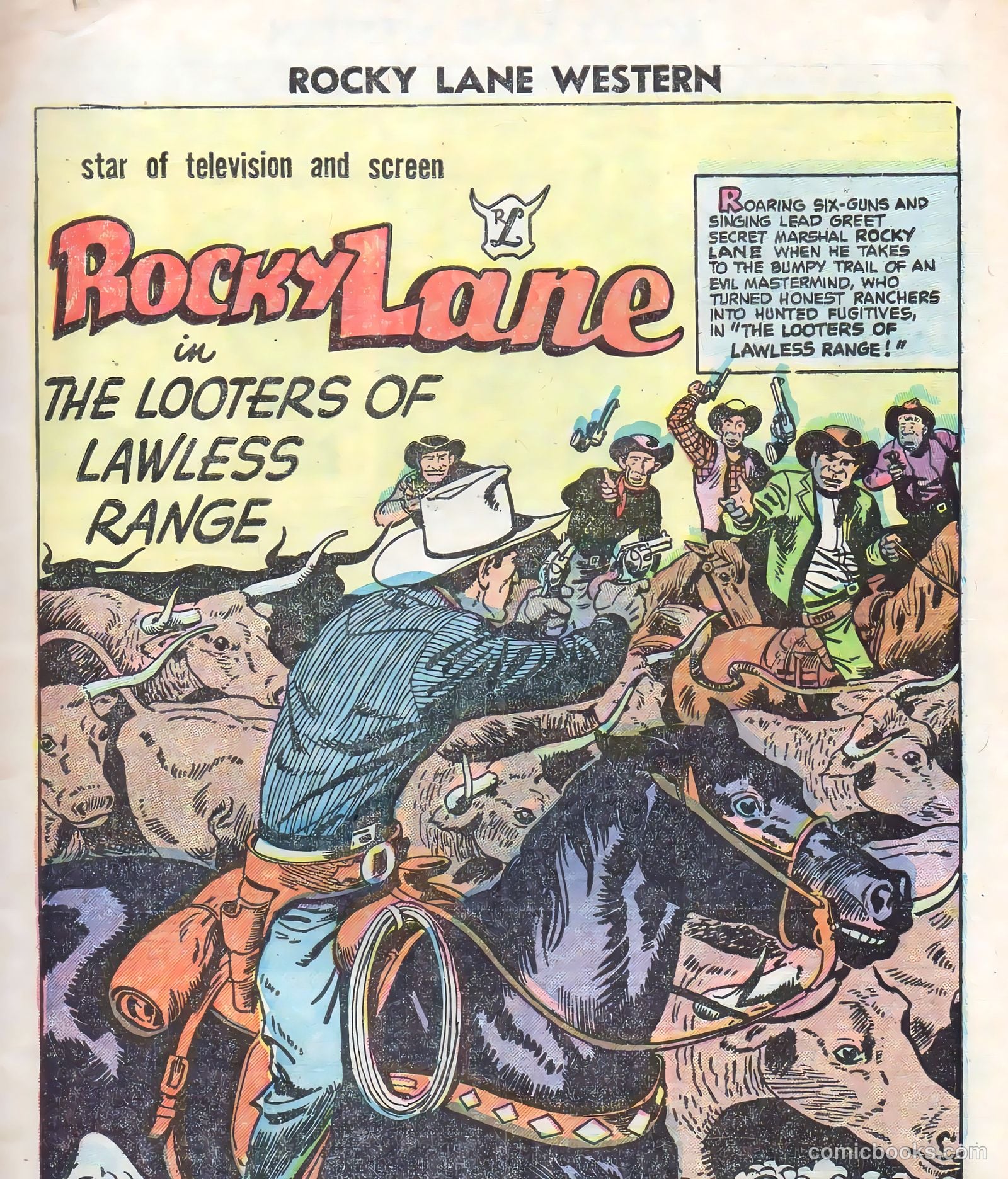 Rocky Lane Western #70 — page 3 of 36