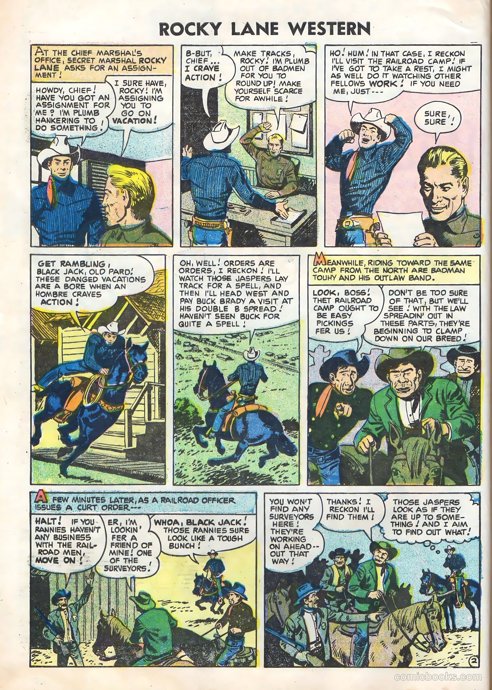 Rocky Lane Western #70 — page 4 of 36