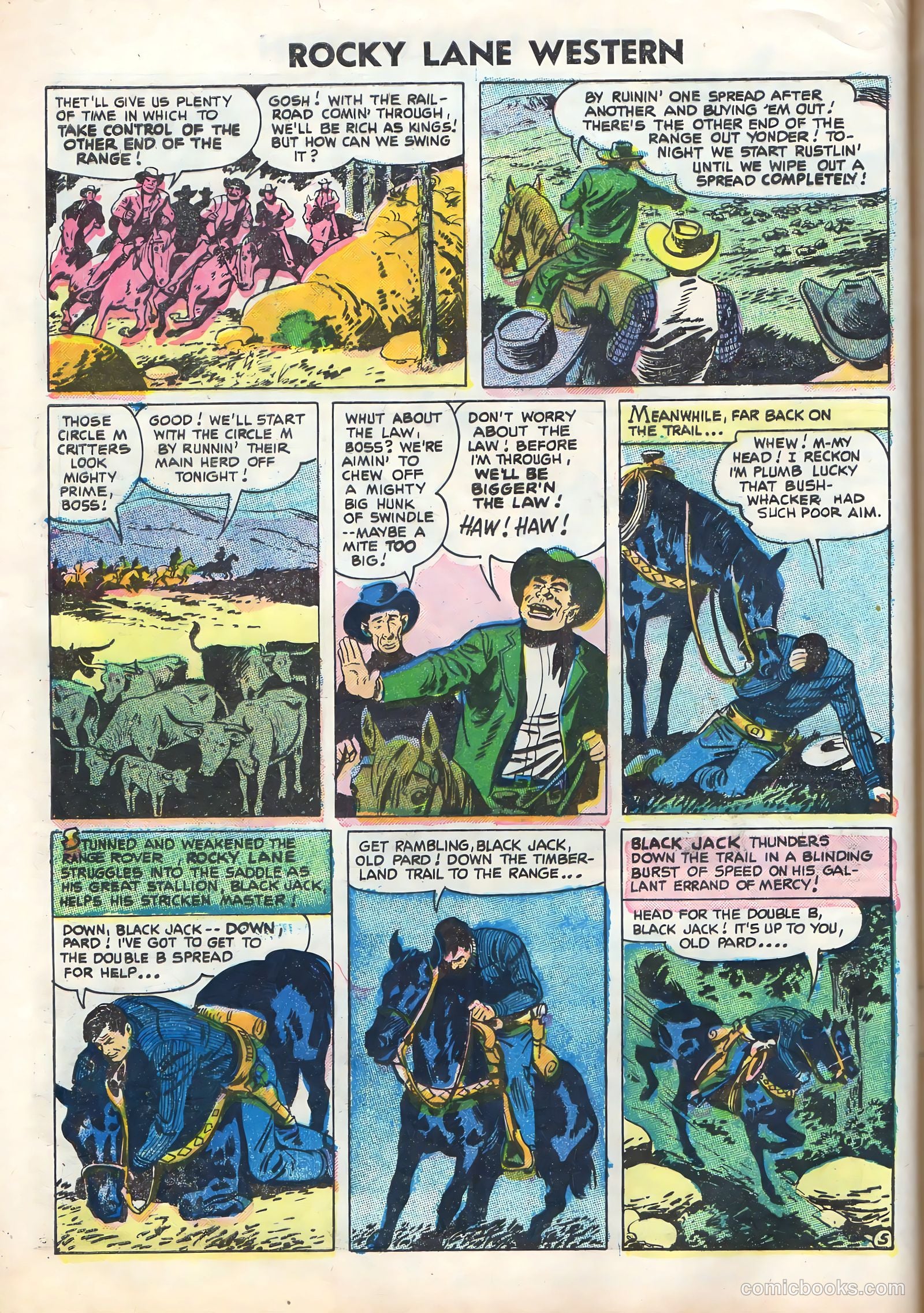 Rocky Lane Western #70 — page 8 of 36