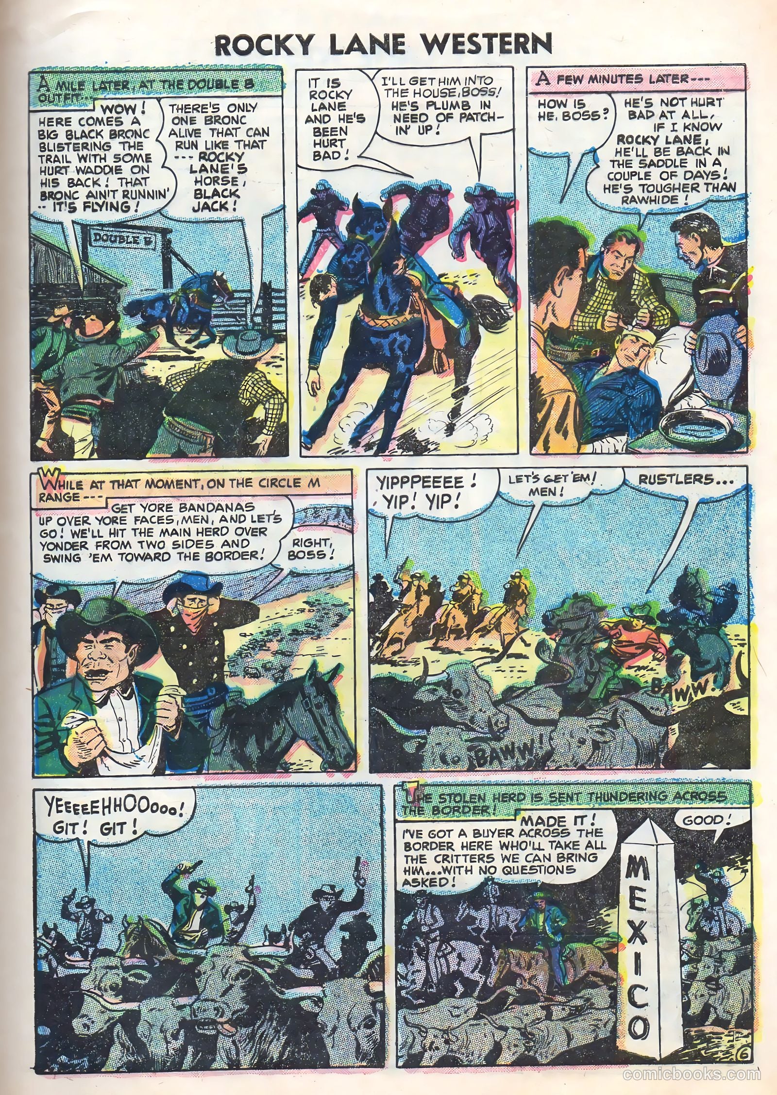Rocky Lane Western #70 — page 9 of 36