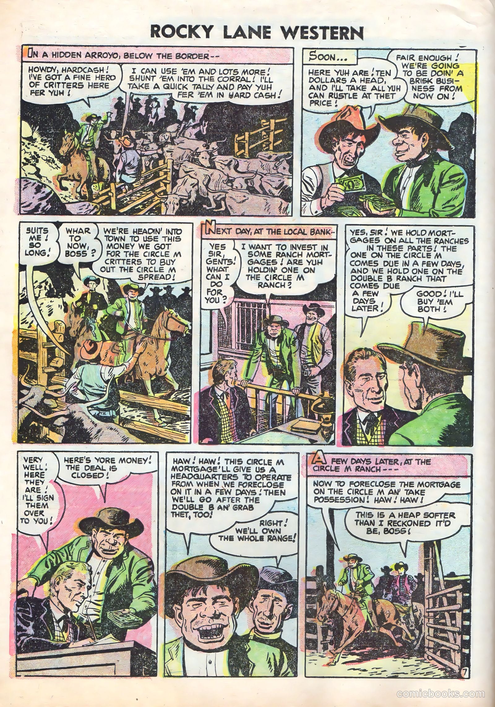 Rocky Lane Western #70 — page 10 of 36