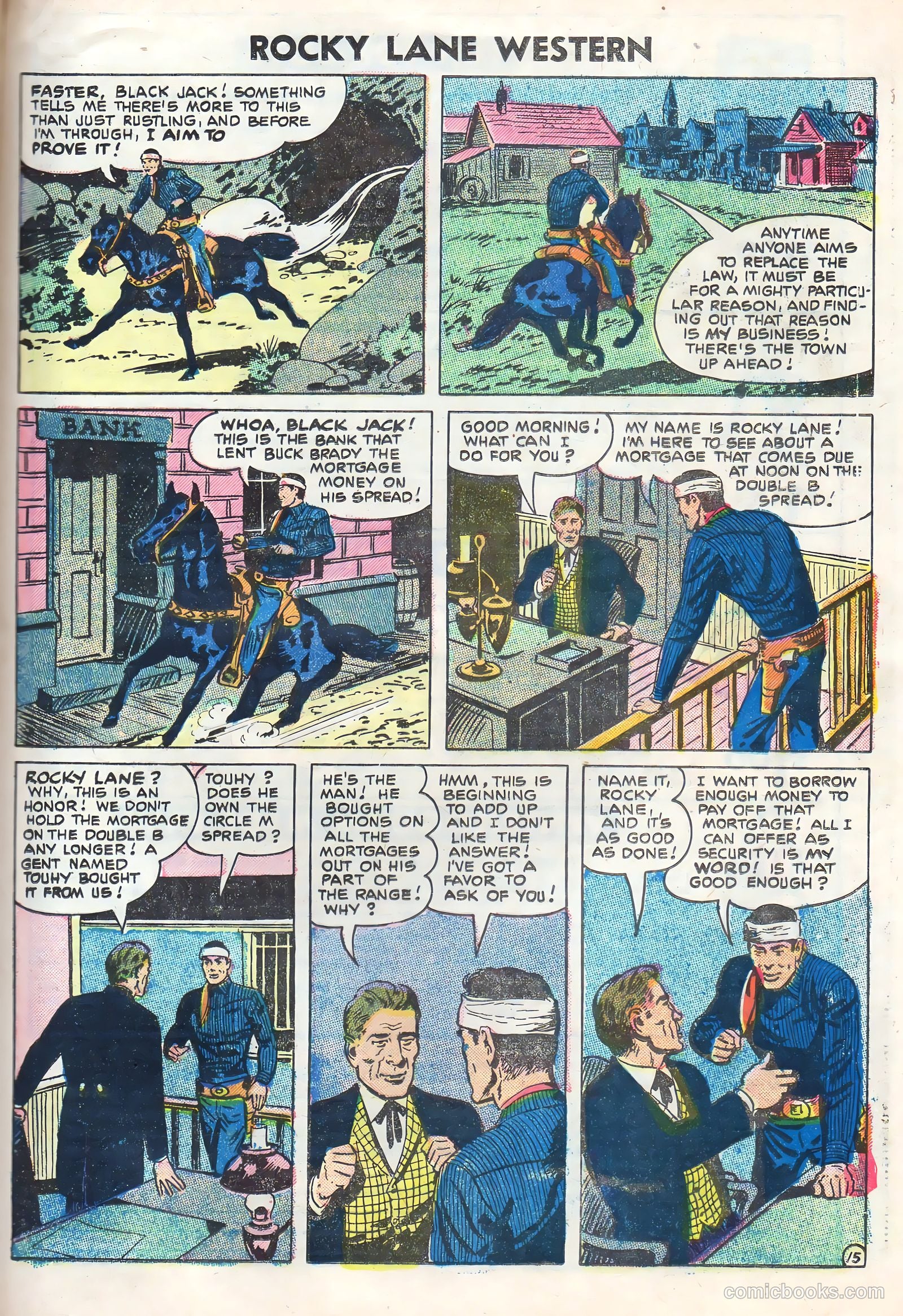 Rocky Lane Western #70 — page 21 of 36