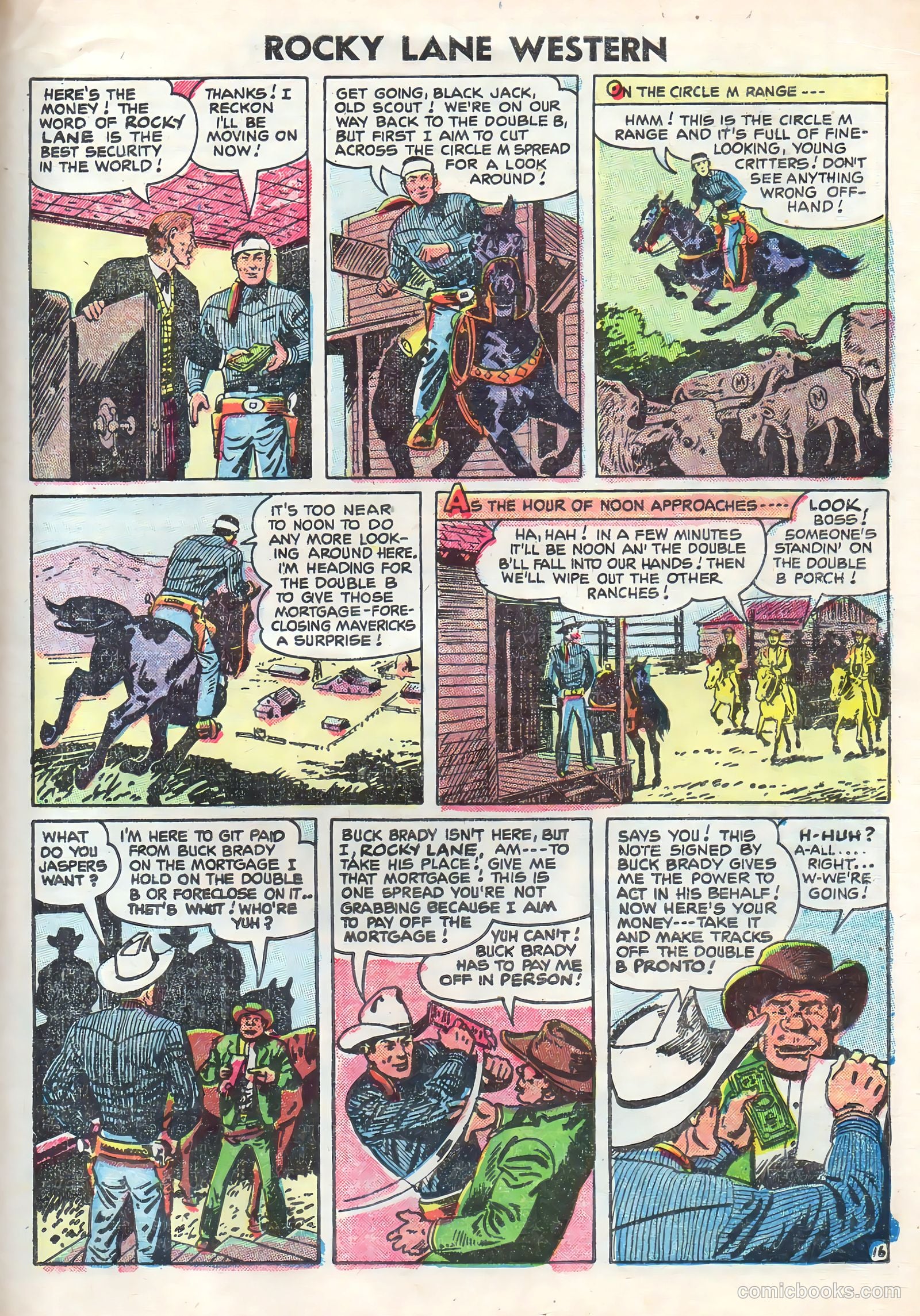 Rocky Lane Western #70 — page 23 of 36