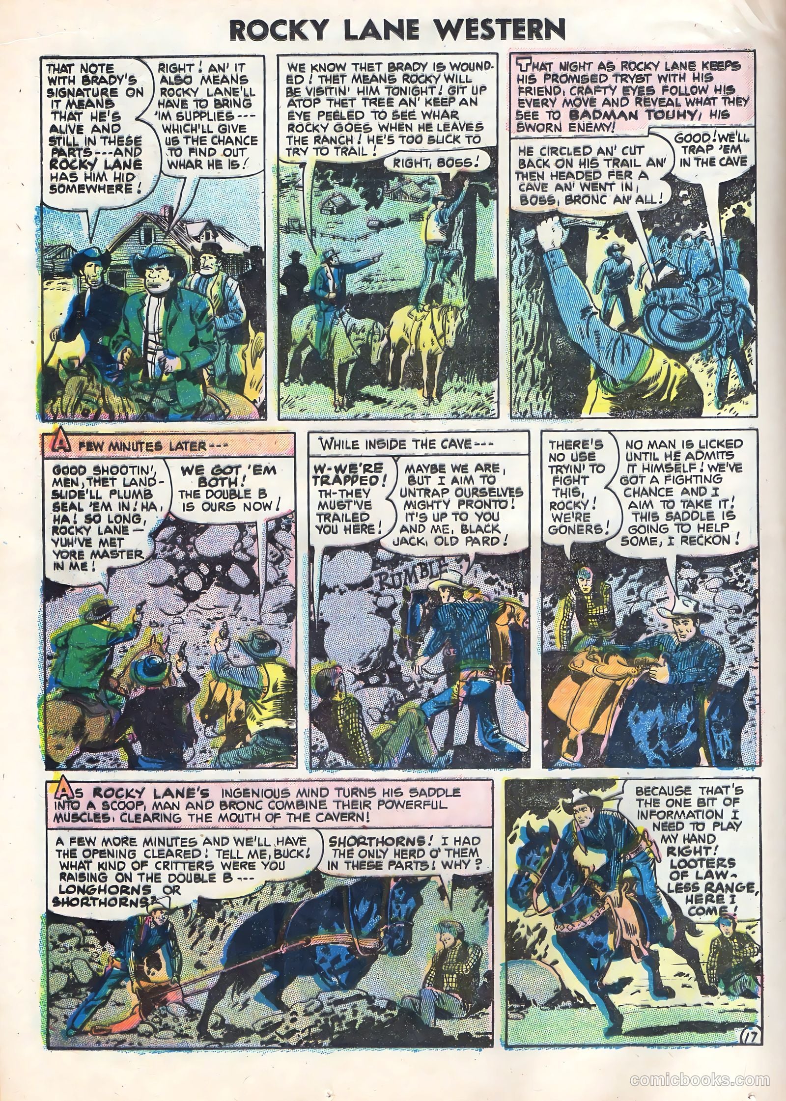 Rocky Lane Western #70 — page 24 of 36