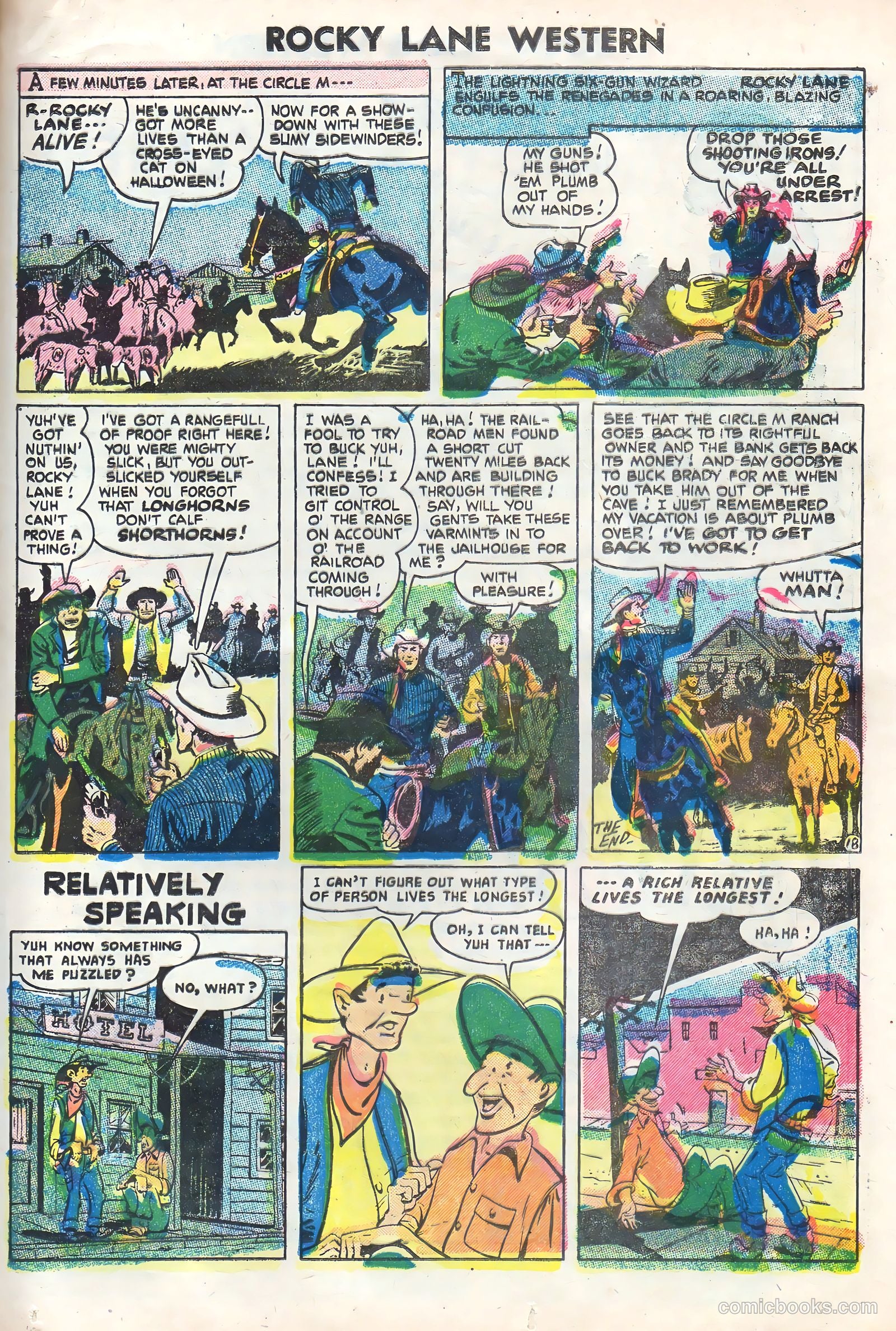 Rocky Lane Western #70 — page 25 of 36
