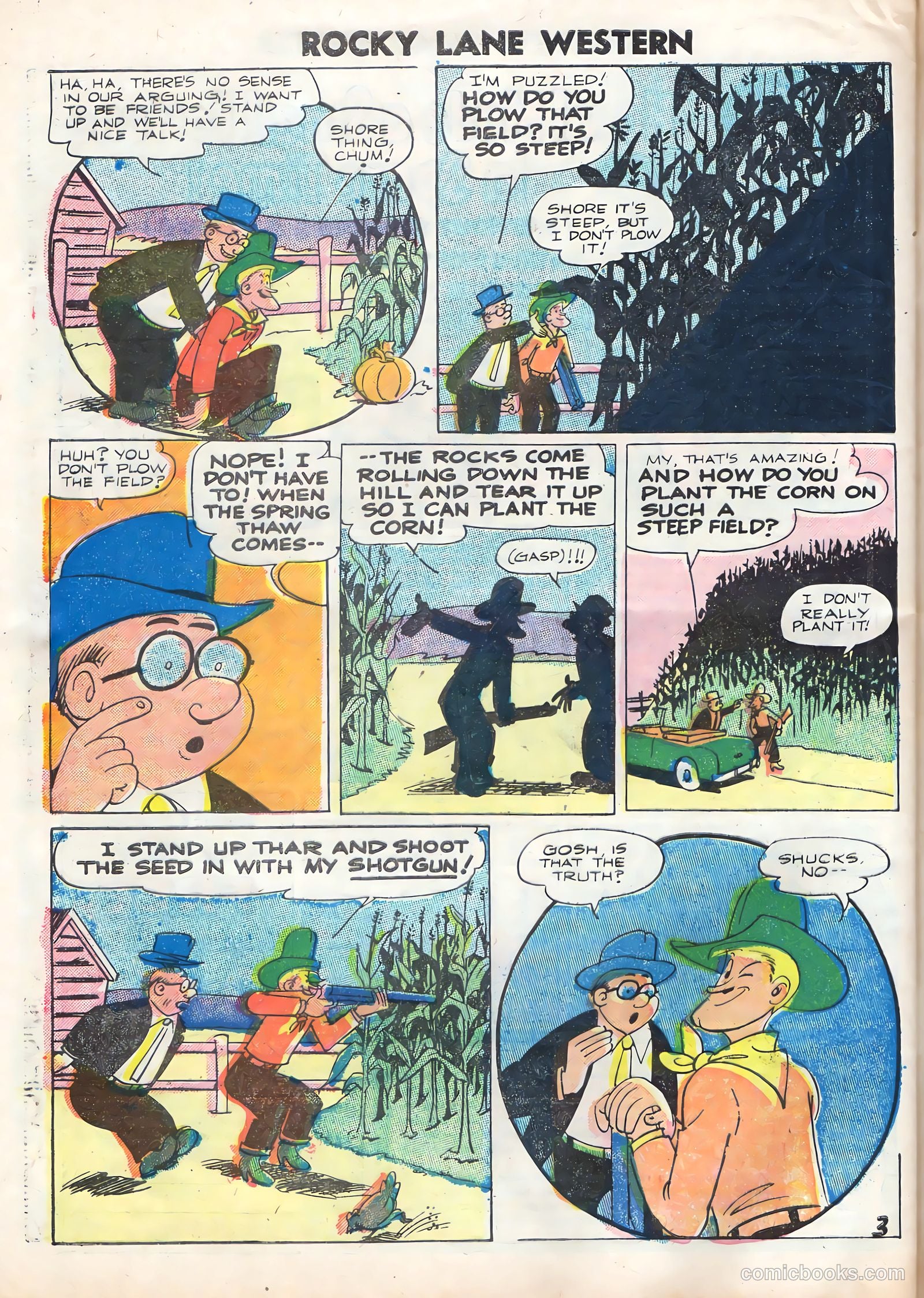 Rocky Lane Western #70 — page 32 of 36