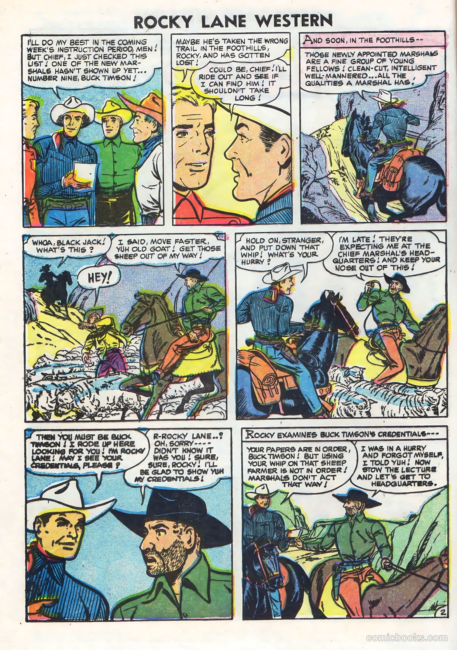 Rocky Lane Western #71 — page 4 of 36