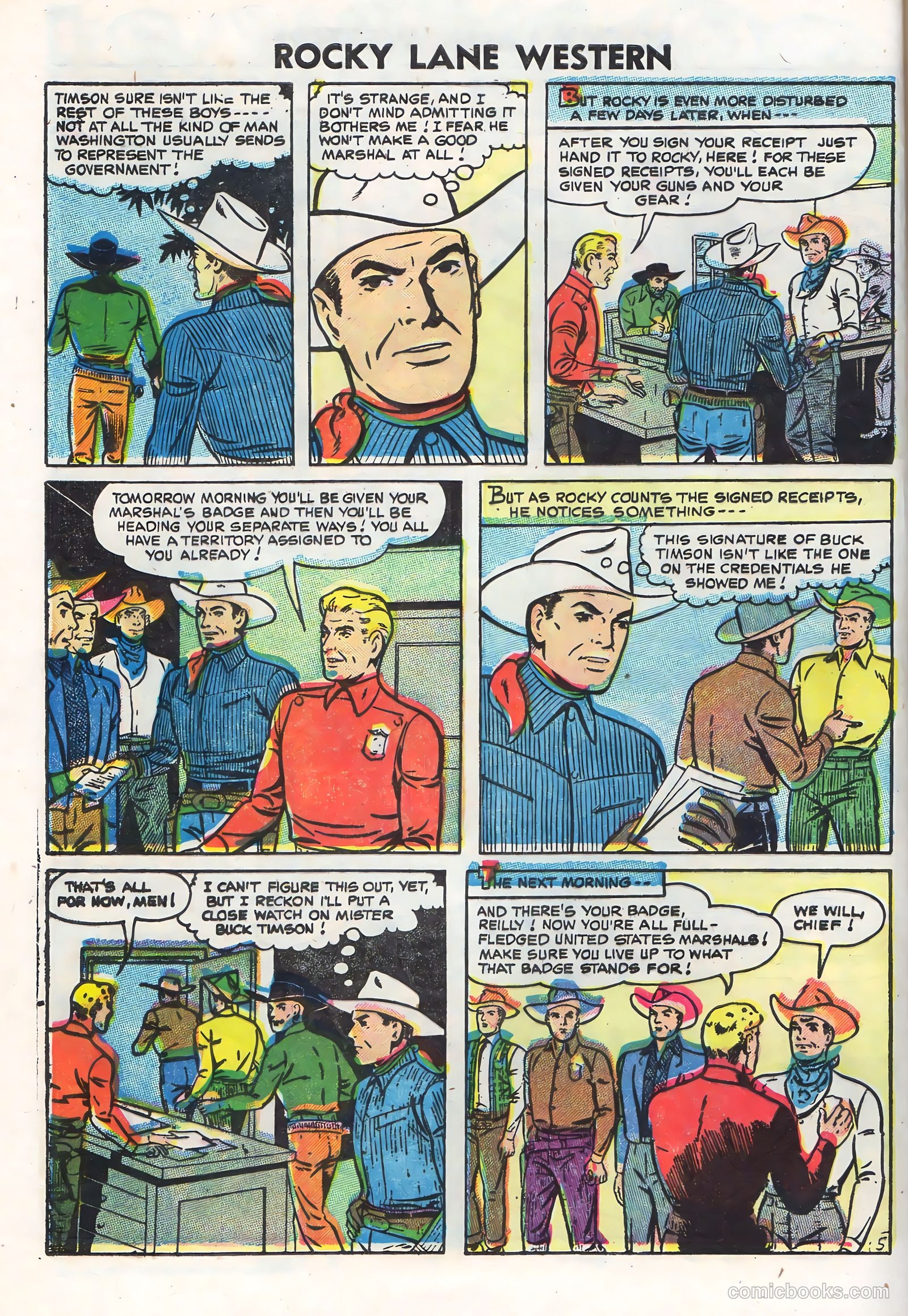 Rocky Lane Western #71 — page 8 of 36